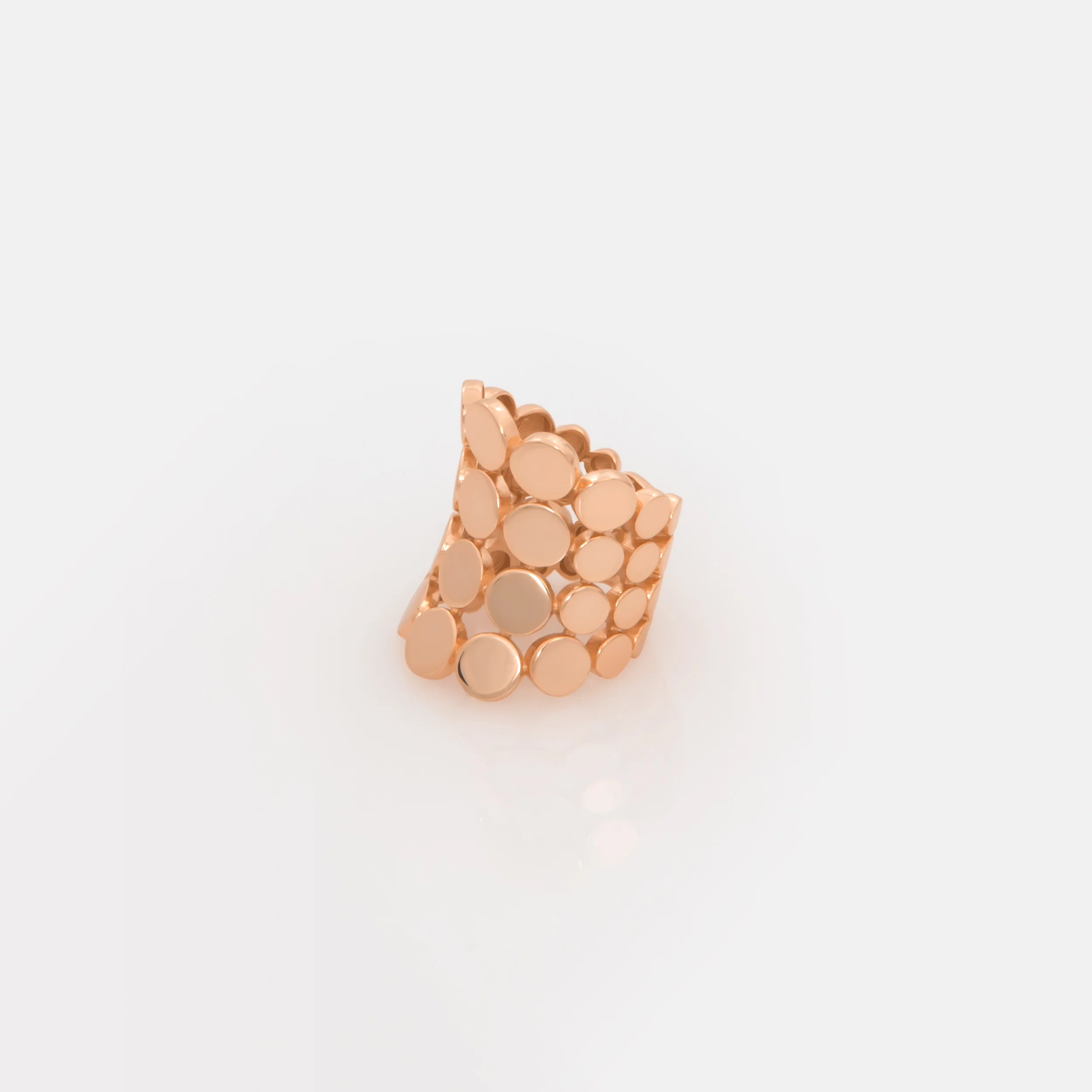 Wide Statement Ring with Circle Design — additional product image 6 from AntEva Crafts