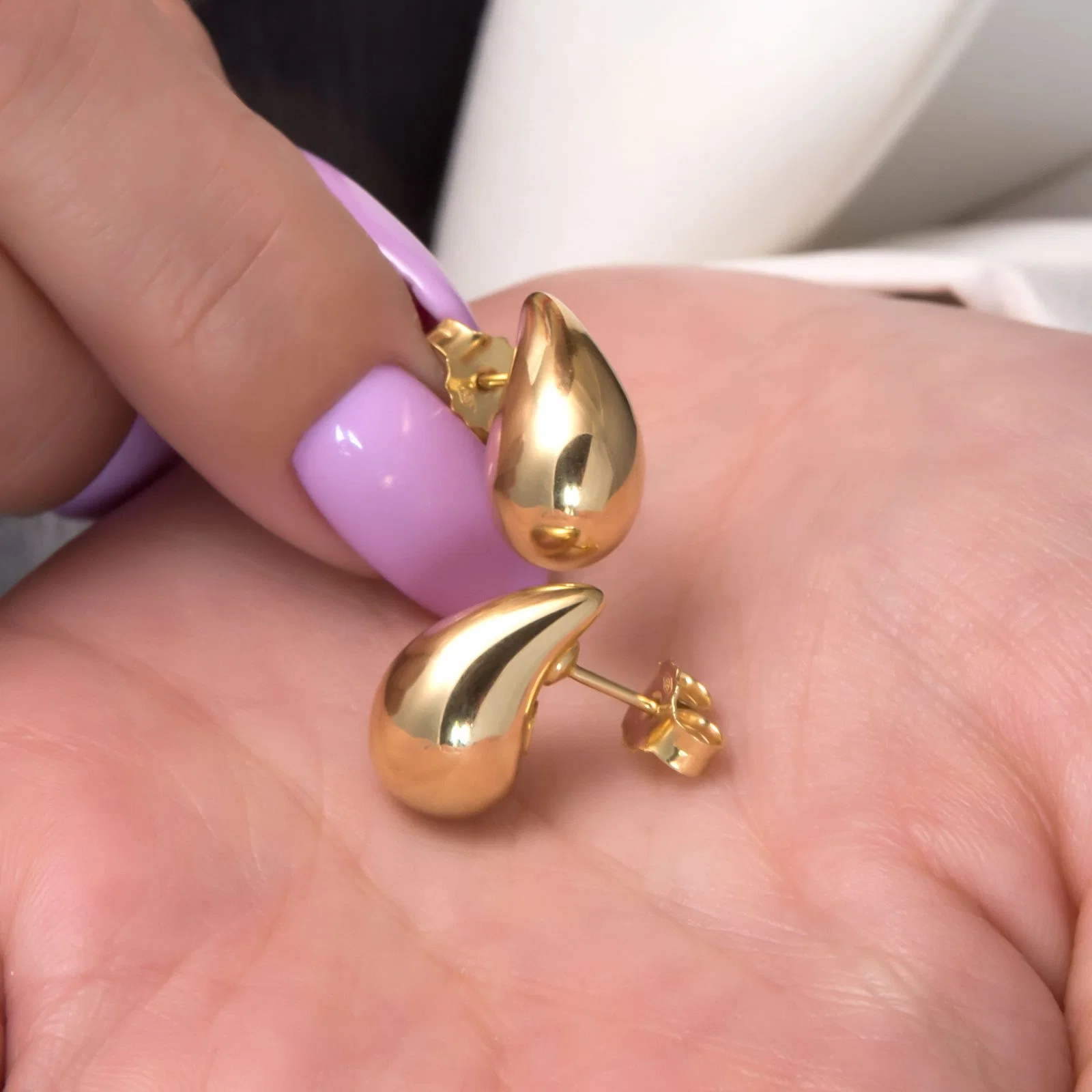 Kendall Mini Dome Earrings — additional product image 8 from AntEva Crafts
