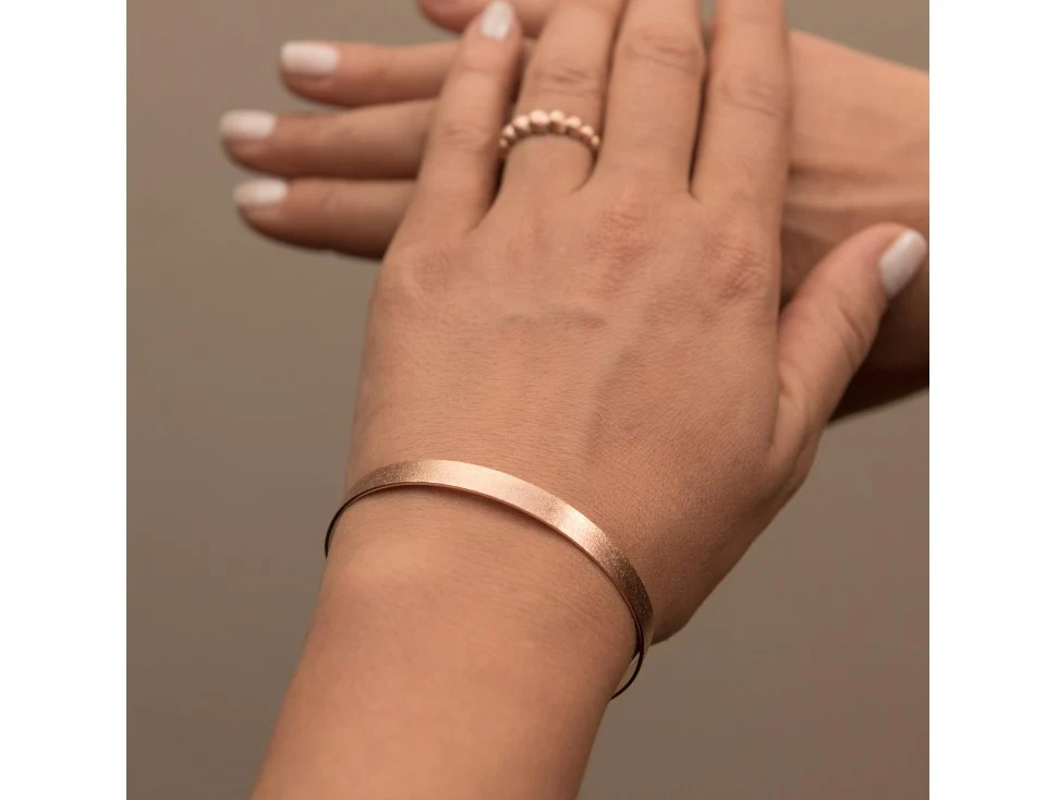 Plain Open Cuff Bangle Massive Inside — additional product image 2 from AntEva Crafts