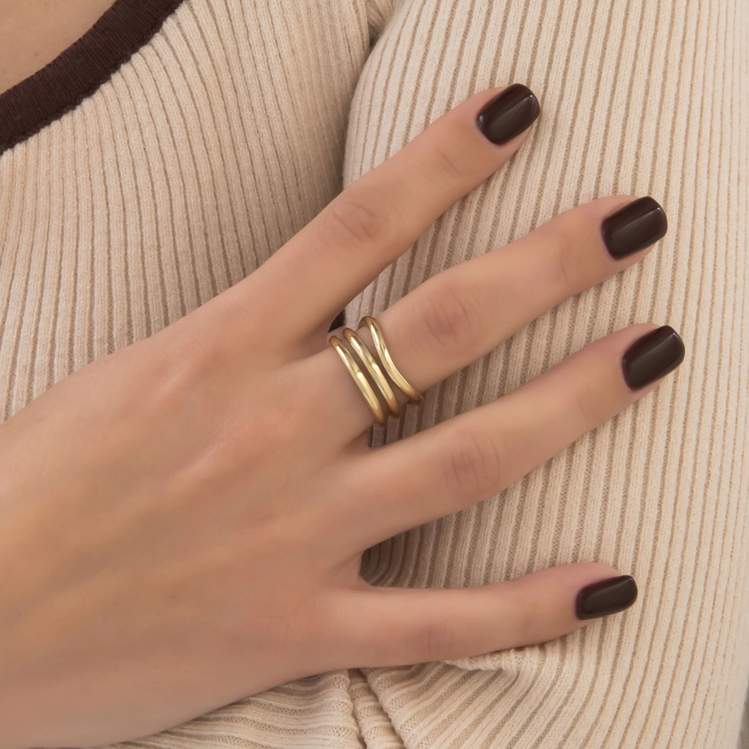 Triple Dome Ring — additional product image 4 from AntEva Crafts