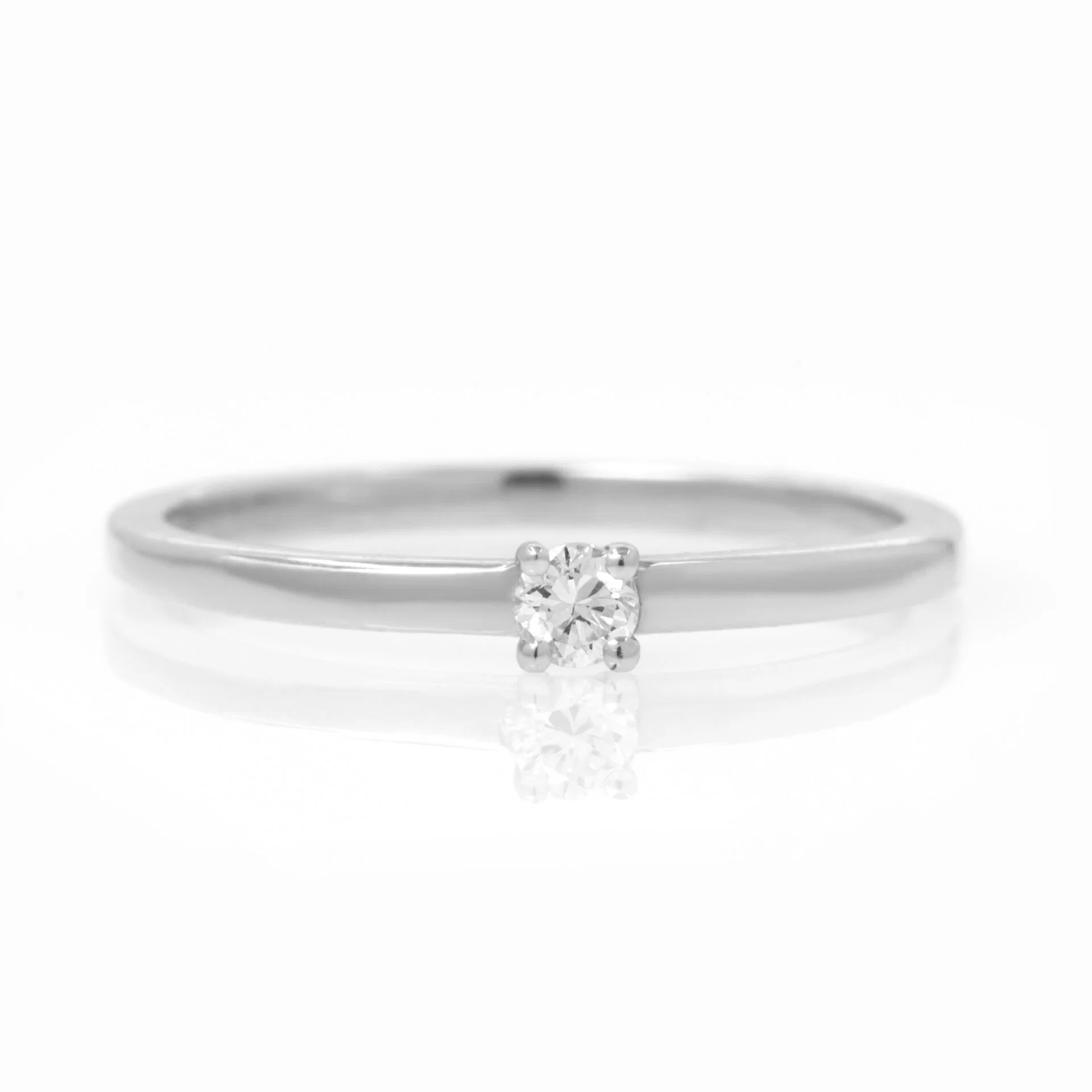 Diamond Solitaire Ring 14k — additional product image 6 from AntEva Crafts