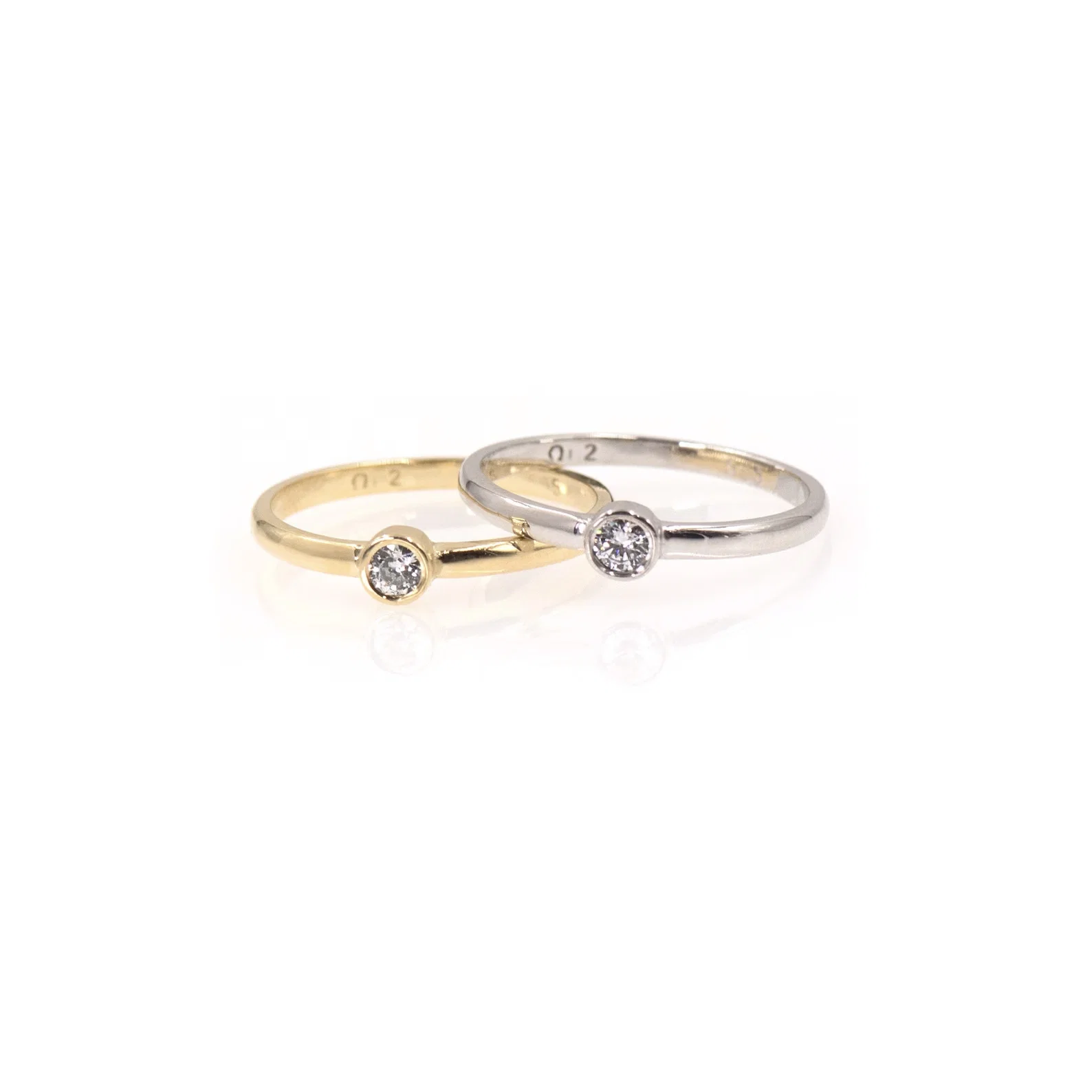 Bezel Diamond Ring — additional product image 6 from AntEva Crafts