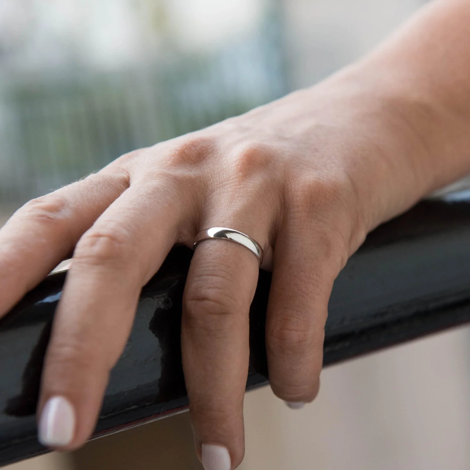 Classic Wedding Band 3.6 mm — additional product image 2 from AntEva Crafts