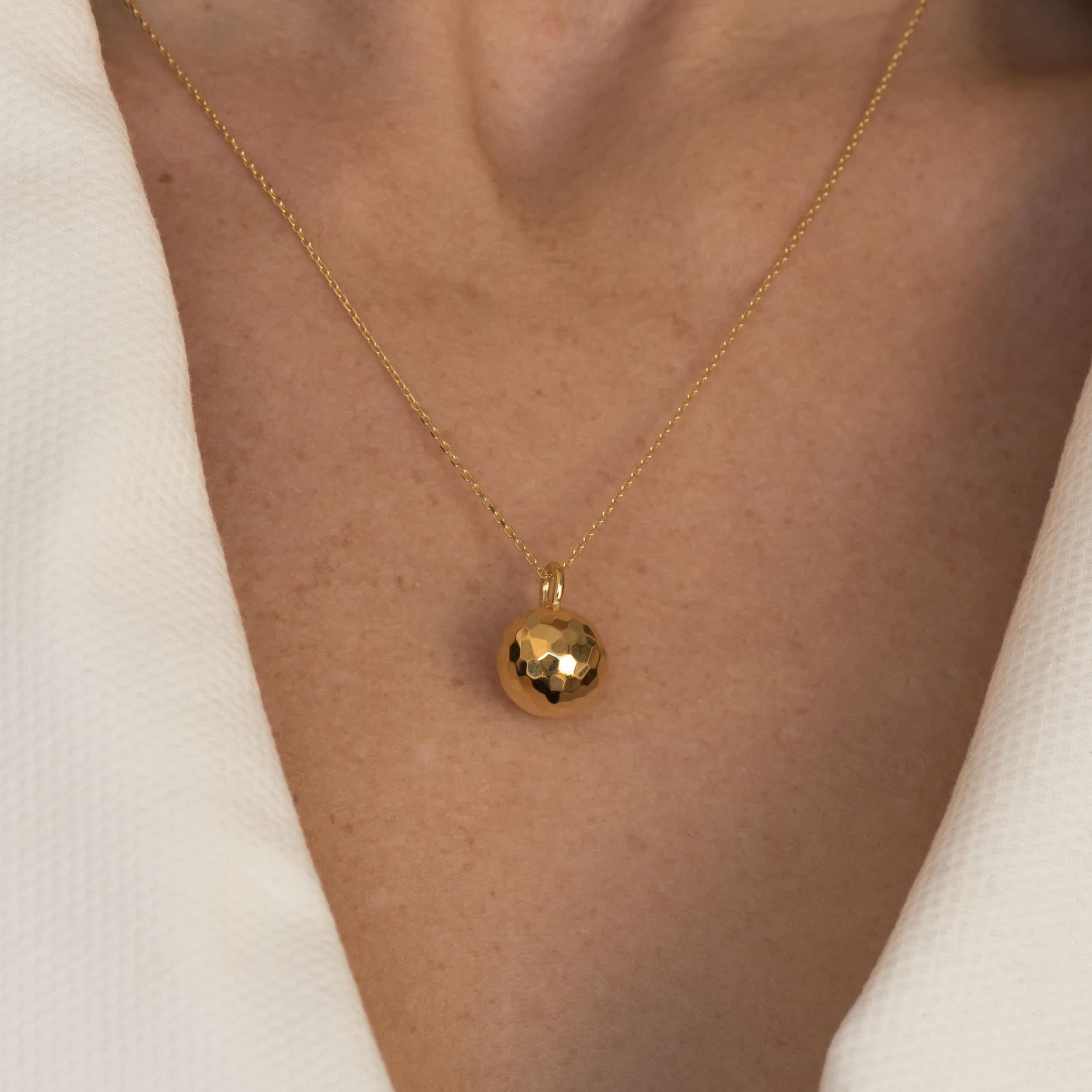 Hammered Ball Necklace — additional product image 10 from AntEva Crafts