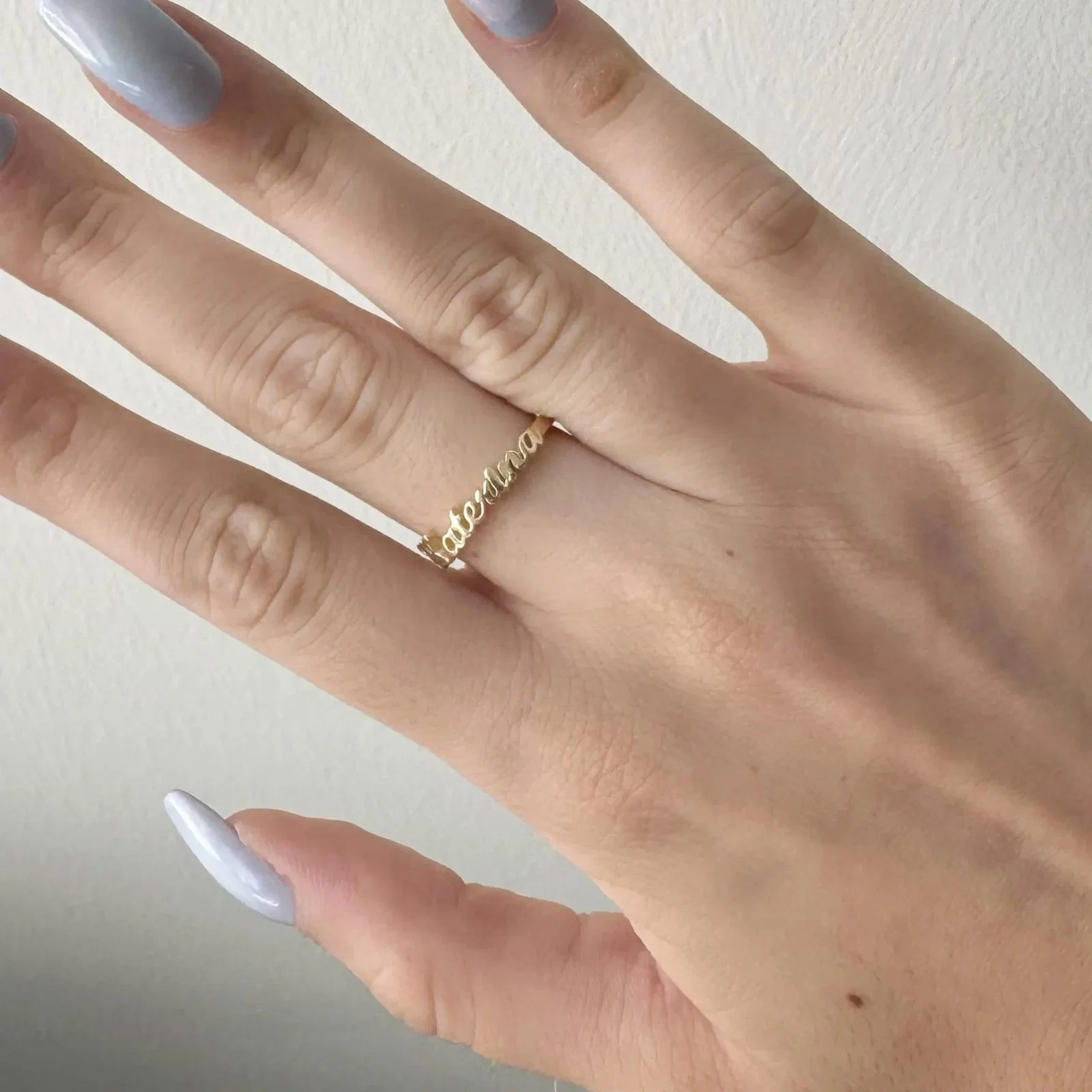 Nameplate Ring — additional product image 8 from AntEva Crafts
