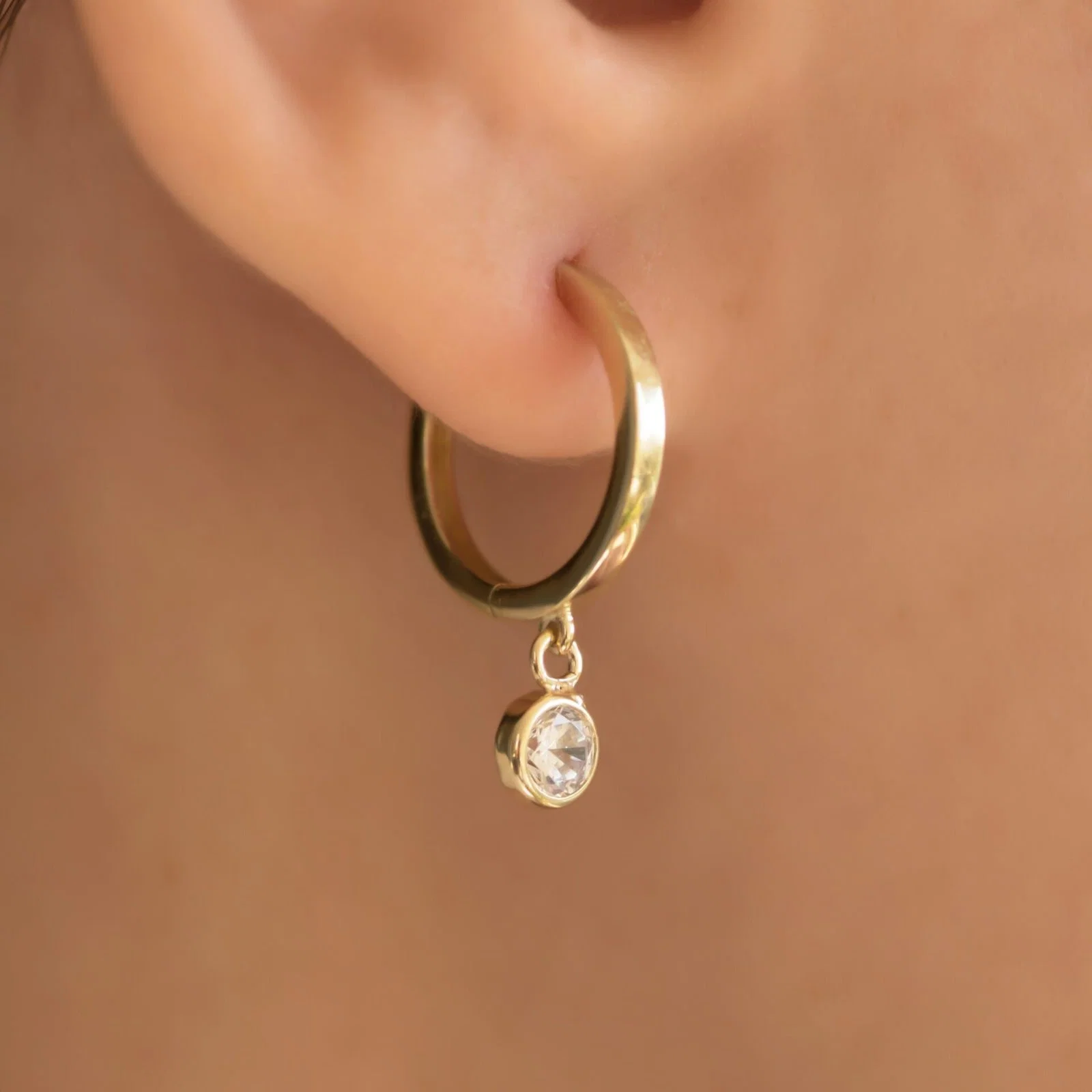 Charm Hoop Earrings — additional product image 4 from AntEva Crafts