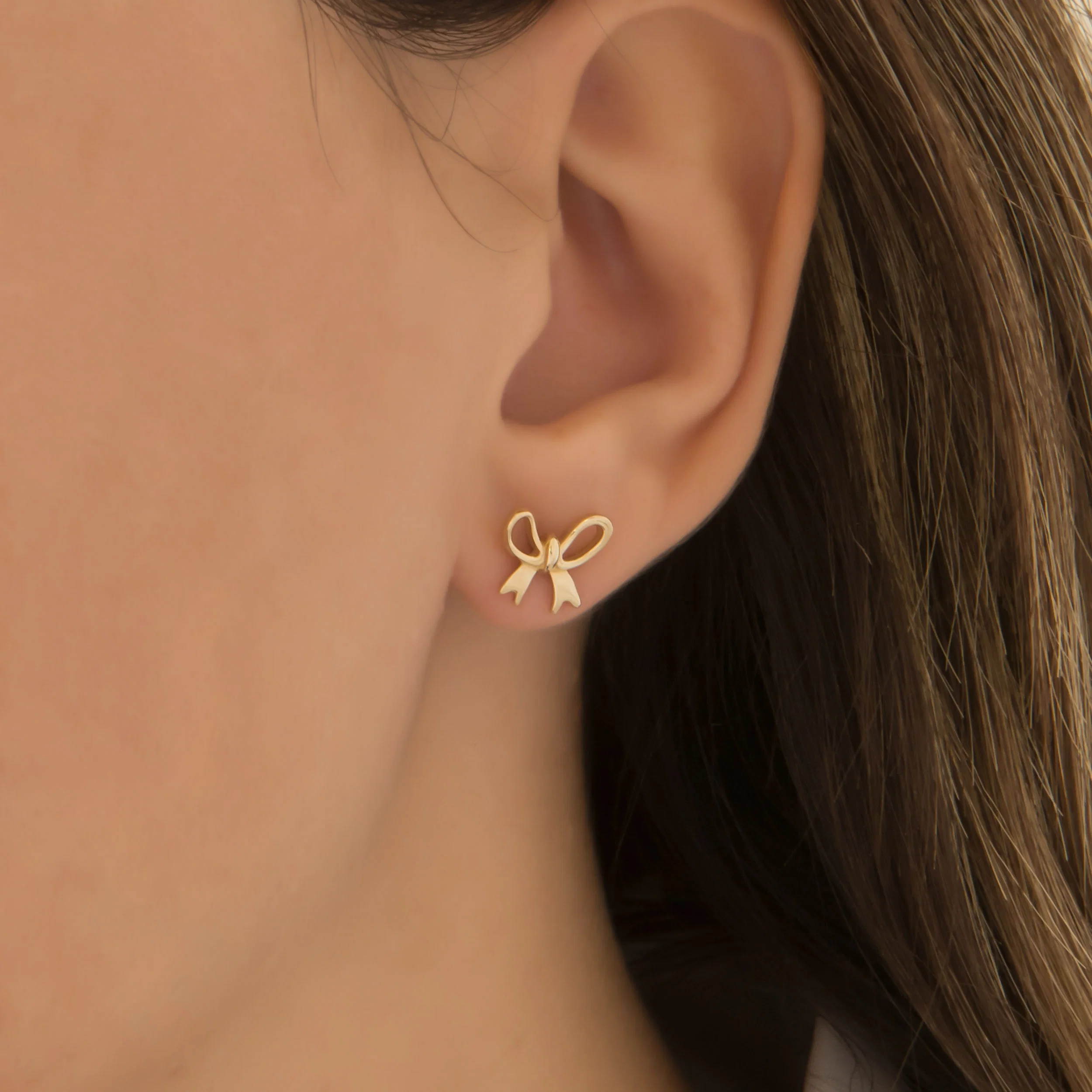 Elegant Bow Stud Earrings — additional product image 2 from AntEva Crafts