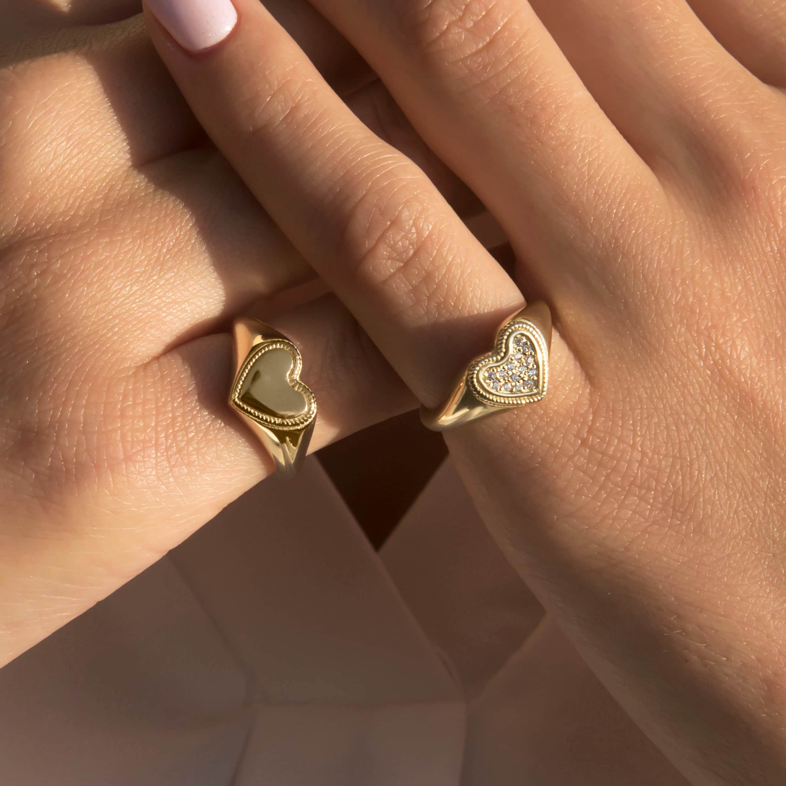 Heart Pinky Ring — additional product image 7 from AntEva Crafts