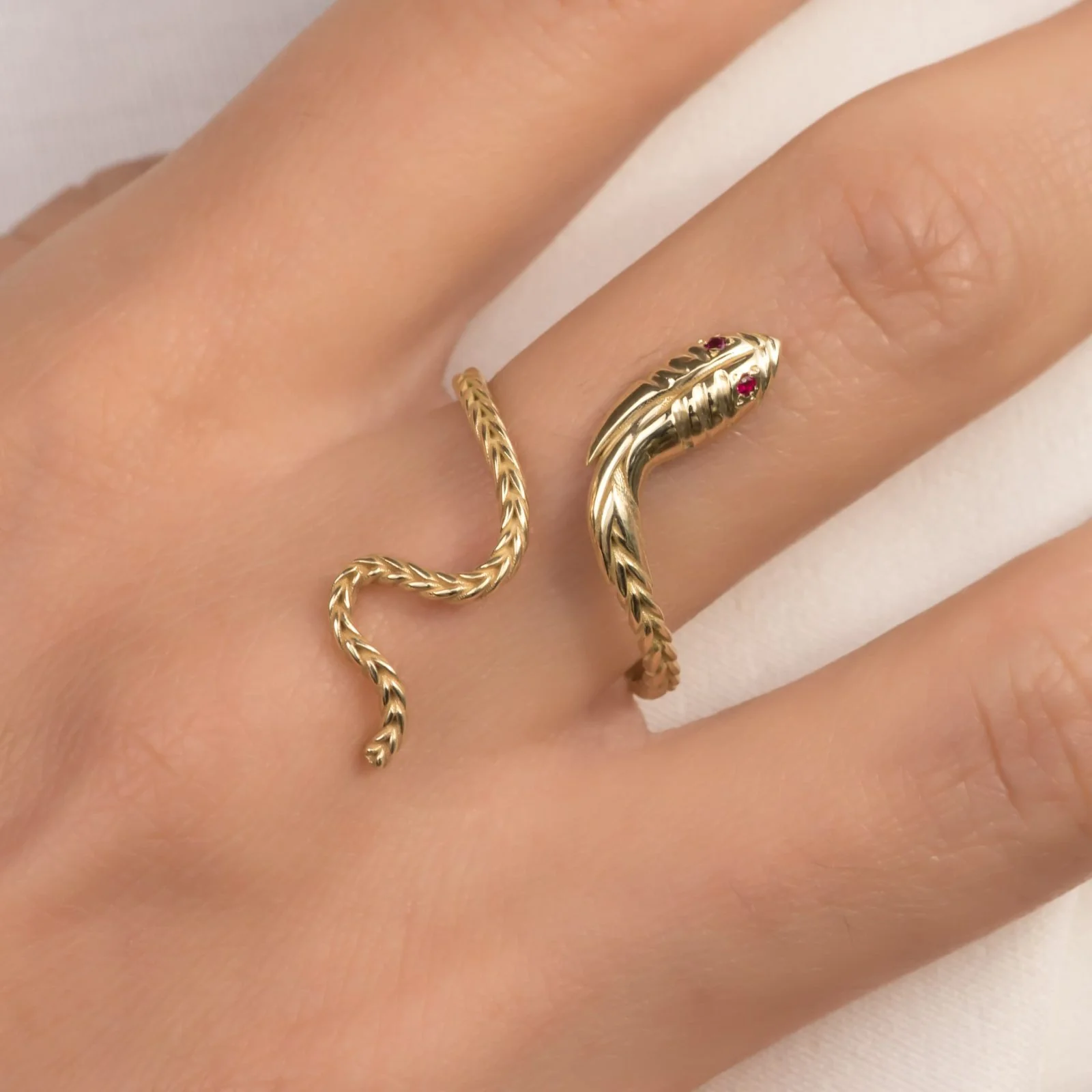 Serpent Wrap Ring — additional product image 3 from AntEva Crafts