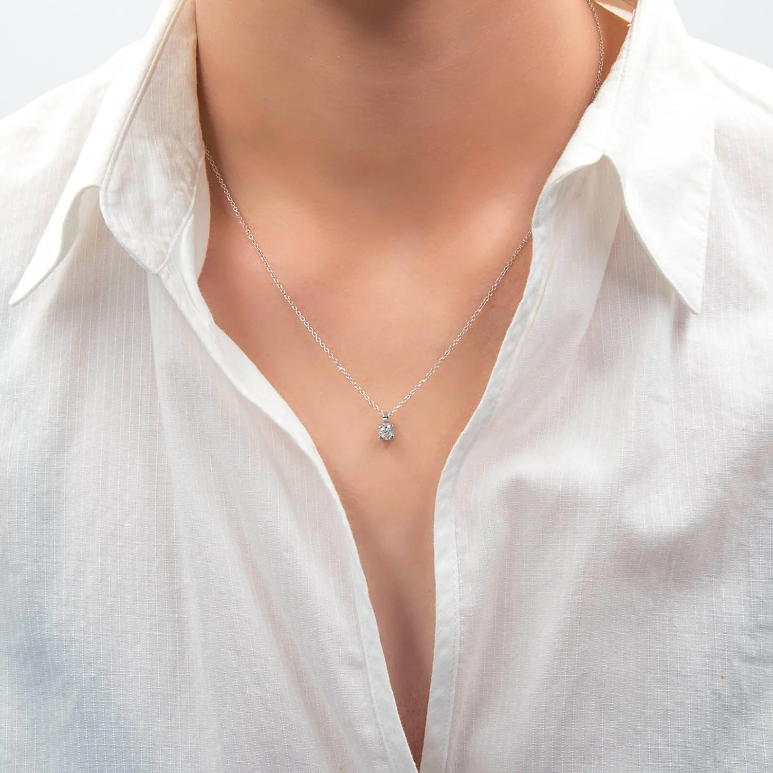 Gemstone Solitaire Necklace — additional product image 3 from AntEva Crafts