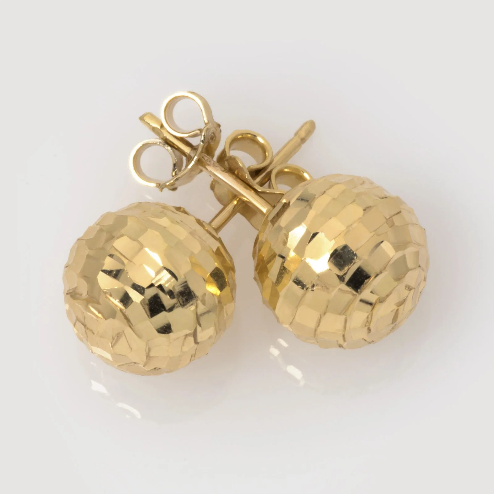 Hammered Ball Earrings Big — additional product image 3 from AntEva Crafts