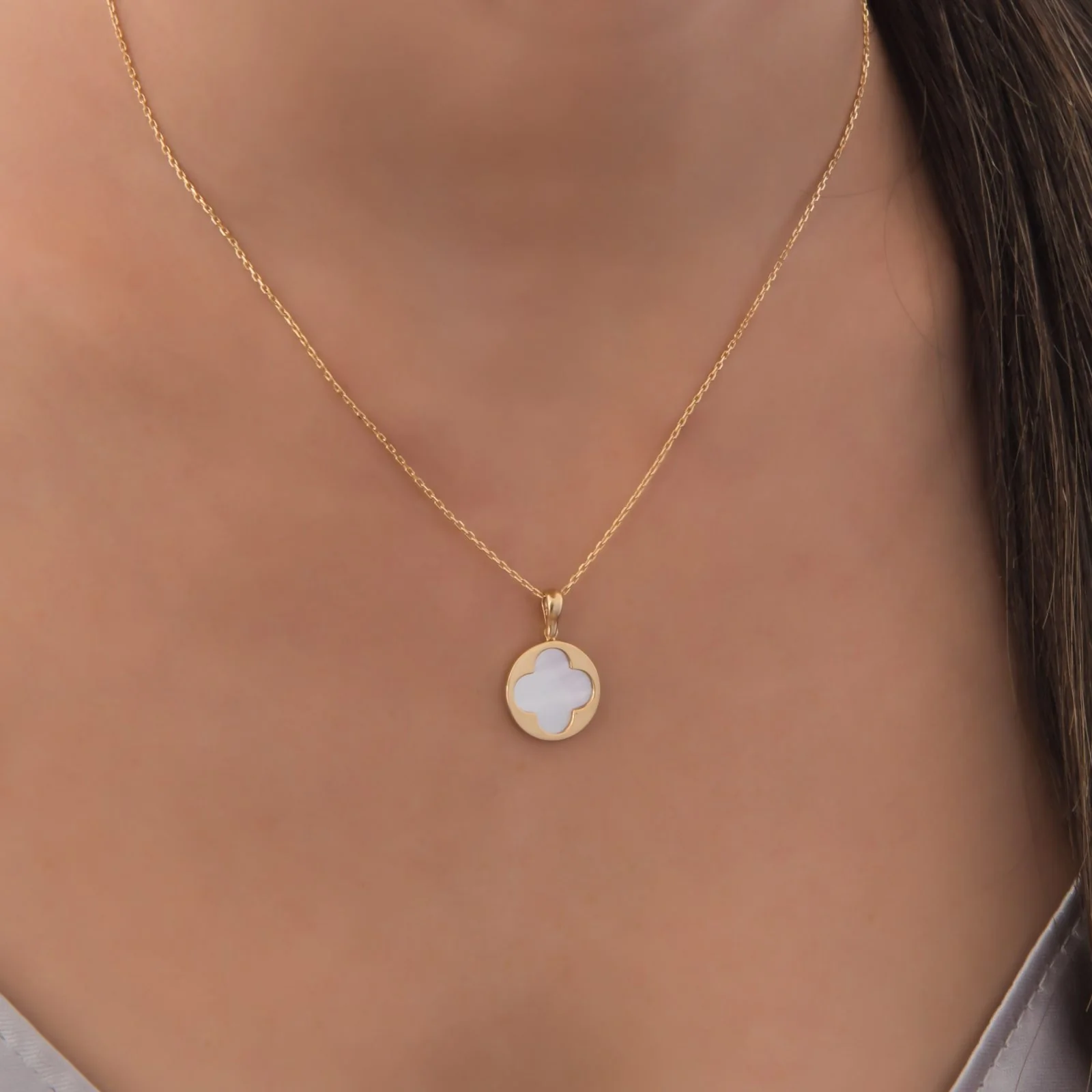Mother of Pearl Cross Pendant — additional product image 4 from AntEva Crafts