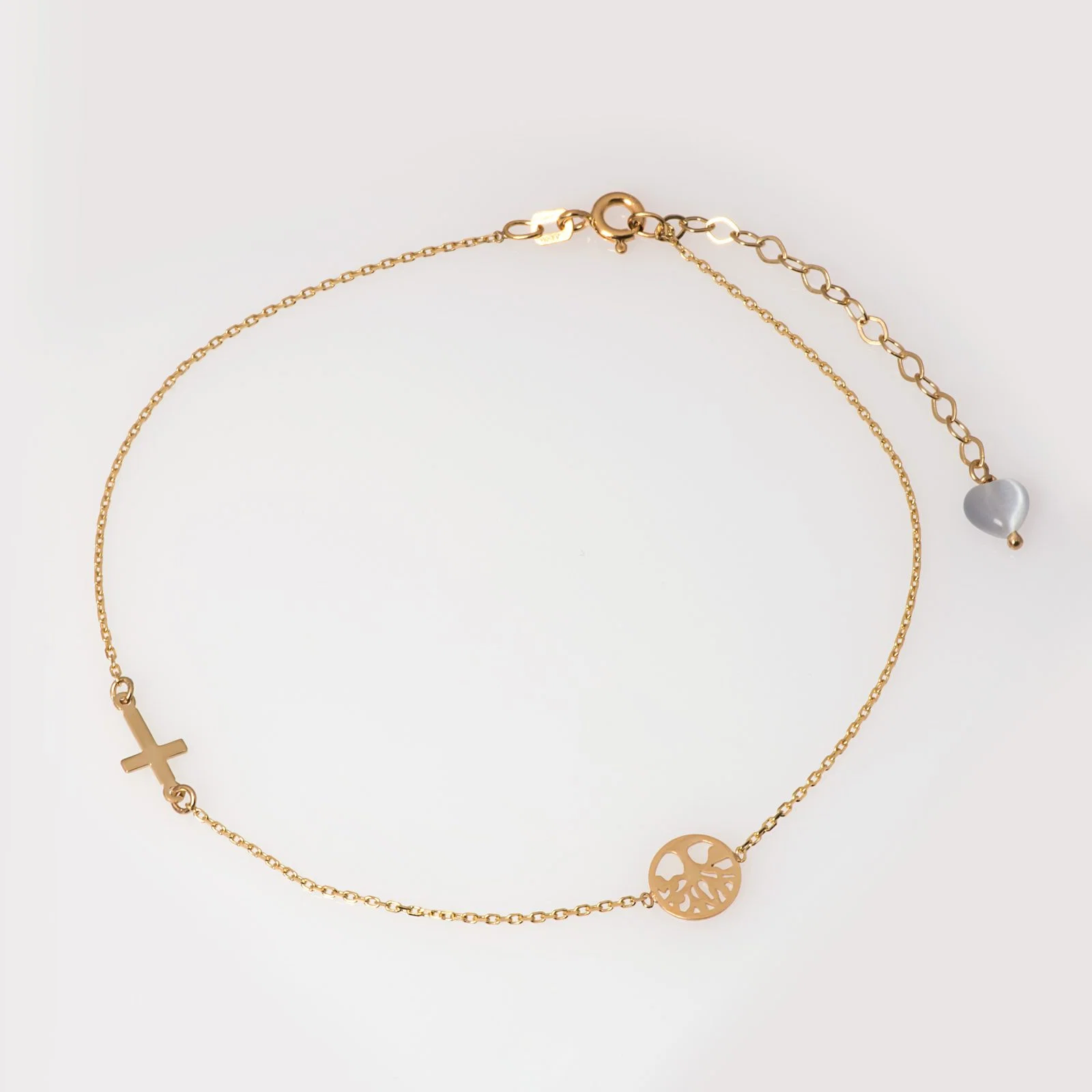 Cross and Tree of Life Anklet — additional product image 3 from AntEva Crafts