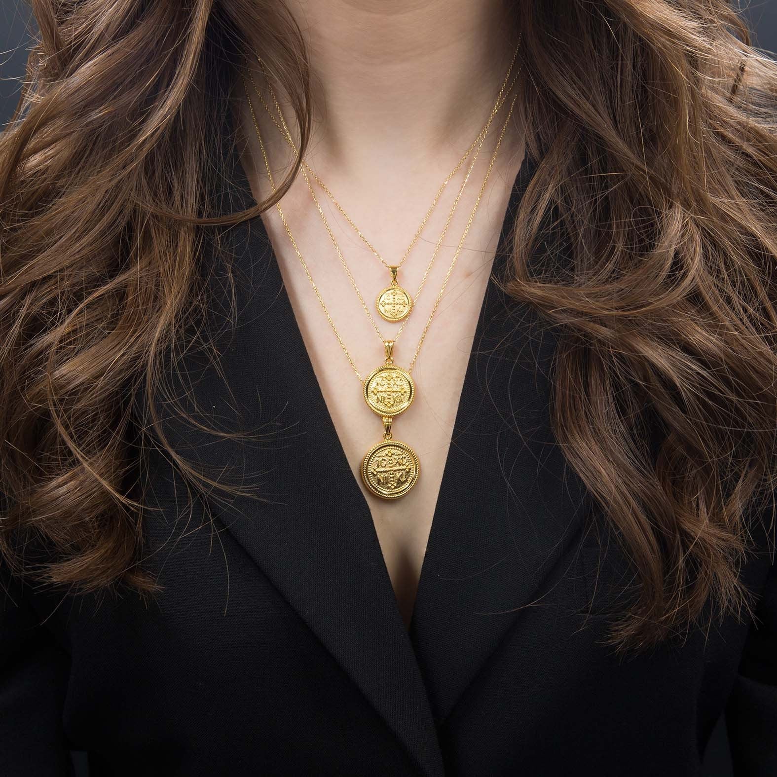 Christian Coin Double Sided Pendant — additional product image 2 from AntEva Crafts