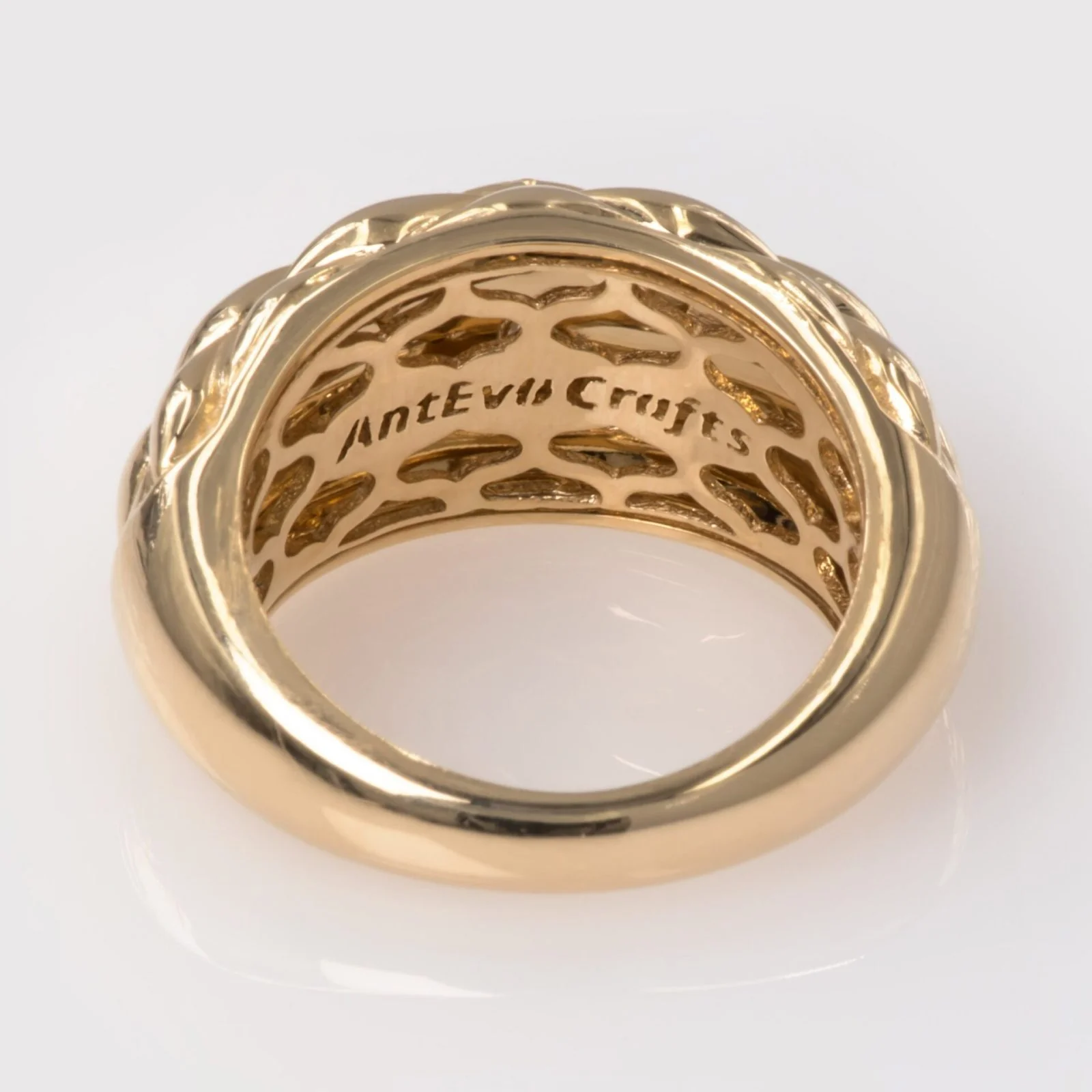 Kylie Dome Diamond Cut Ring — additional product image 7 from AntEva Crafts