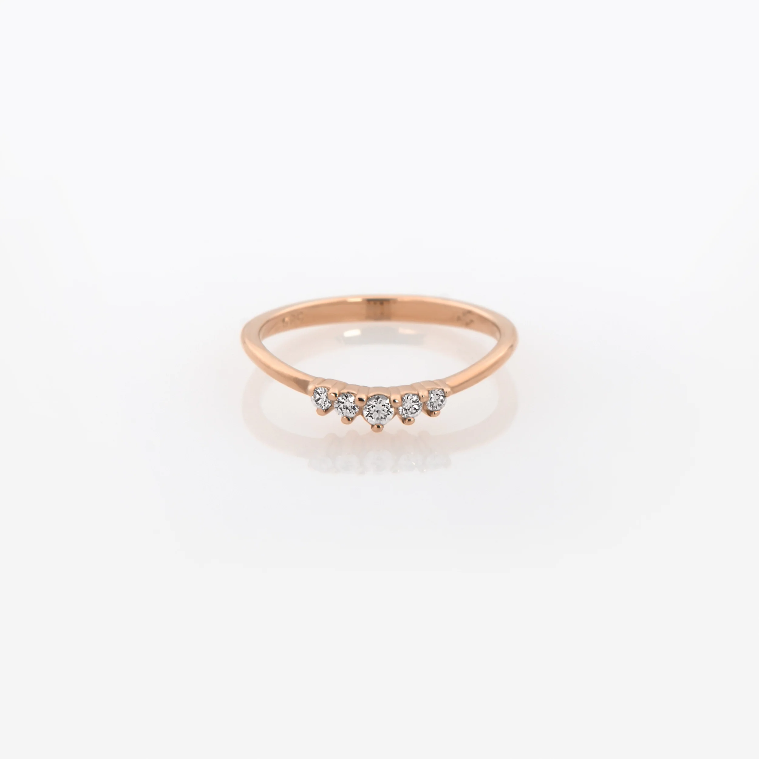 Curved Gemstone Ring — additional product image 6 from AntEva Crafts