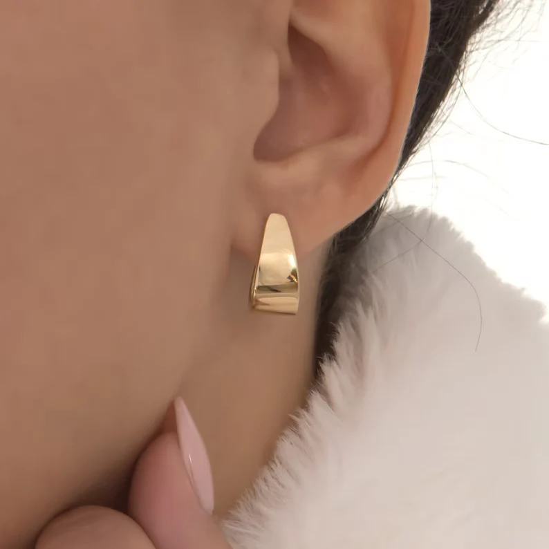 Flat Drop Earrings — additional product image 2 from AntEva Crafts