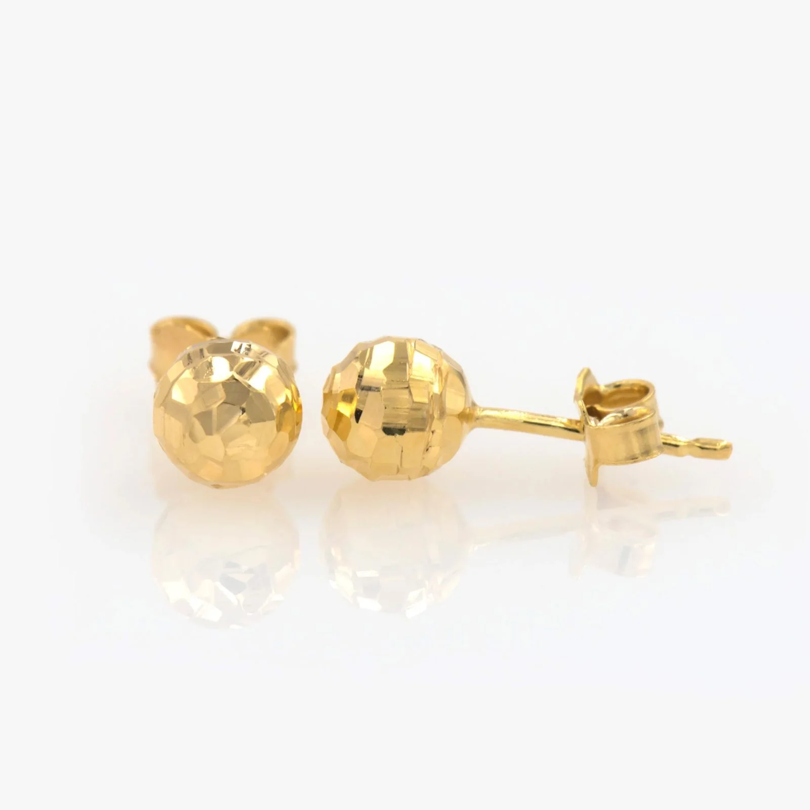 Hammered Ball Earrings — additional product image 3 from AntEva Crafts