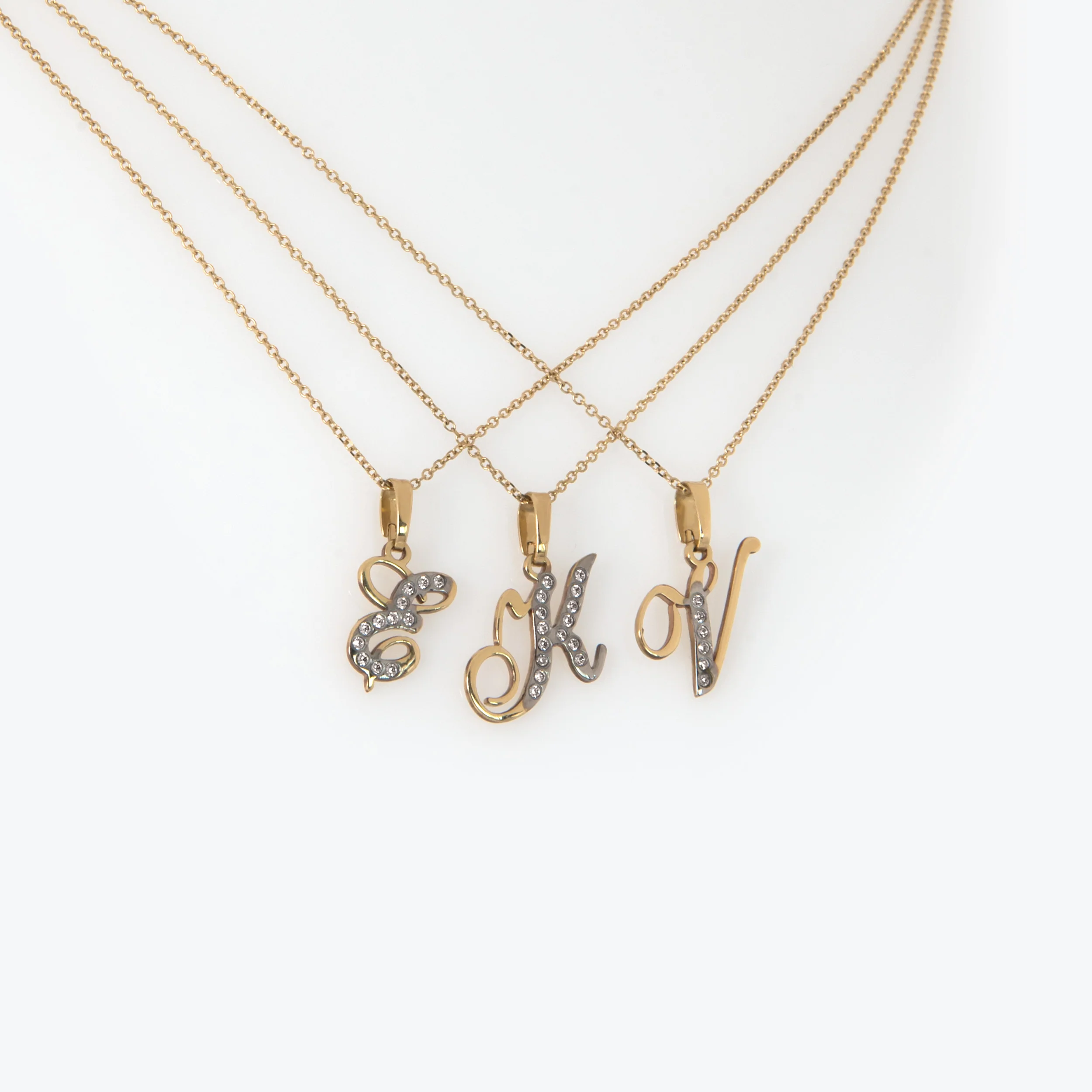 Personalized Monogram Charm Necklace — additional product image 6 from AntEva Crafts