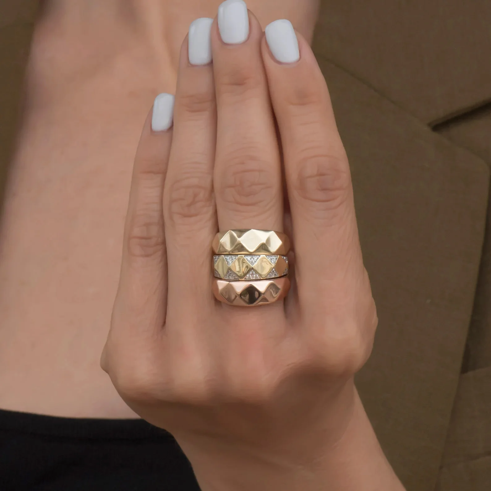 Triangle Statement Ring — additional product image 4 from AntEva Crafts