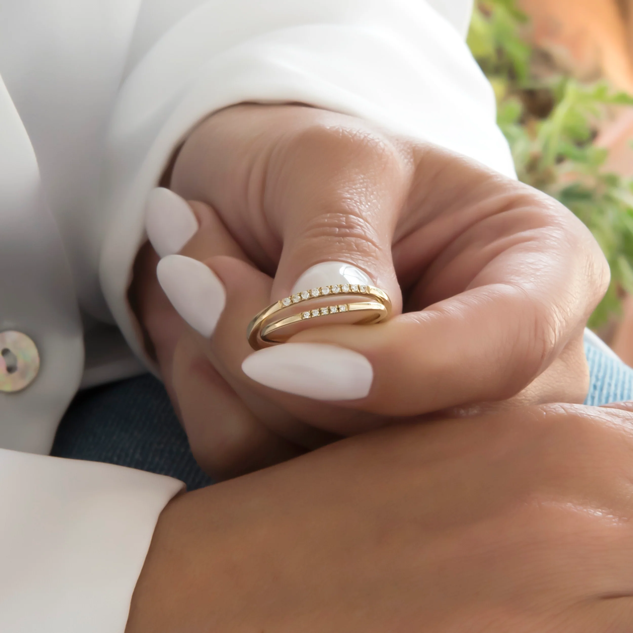 Diamond Dainty Ring 1.2mm — additional product image 8 from AntEva Crafts