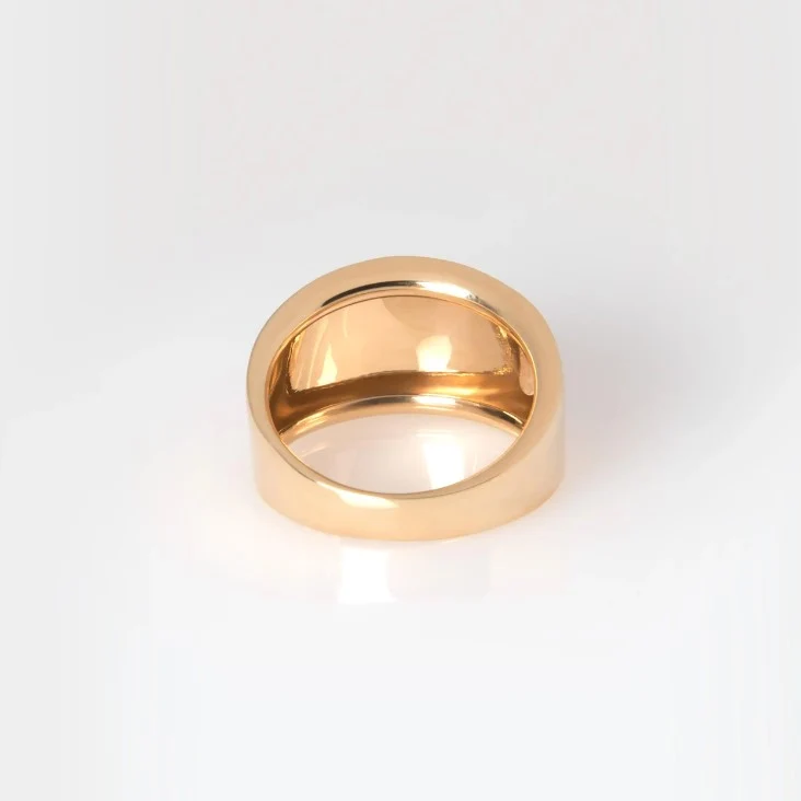 Wide Dome Gold Ring — additional product image 7 from AntEva Crafts