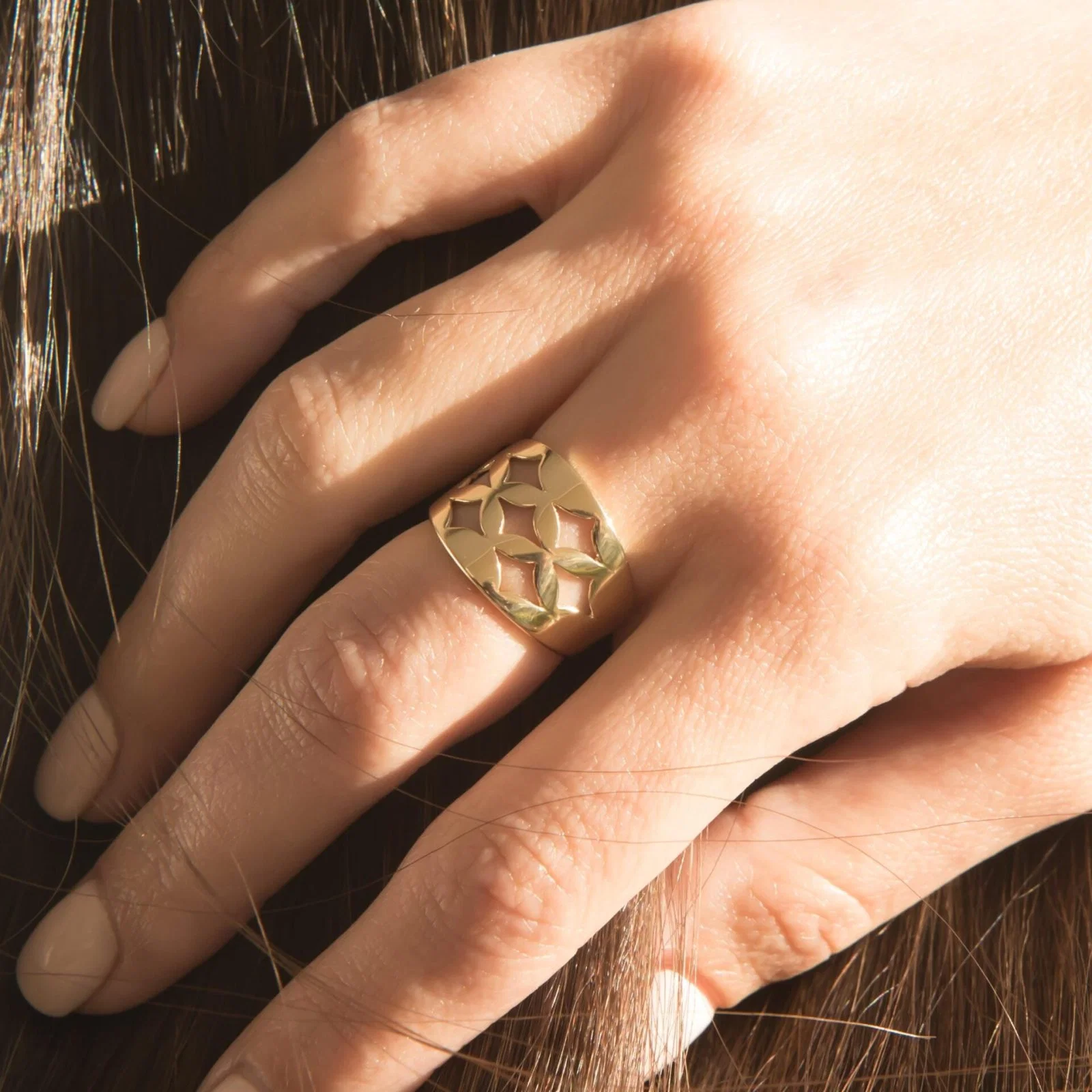 Marquise Chunky Ring — additional product image 3 from AntEva Crafts