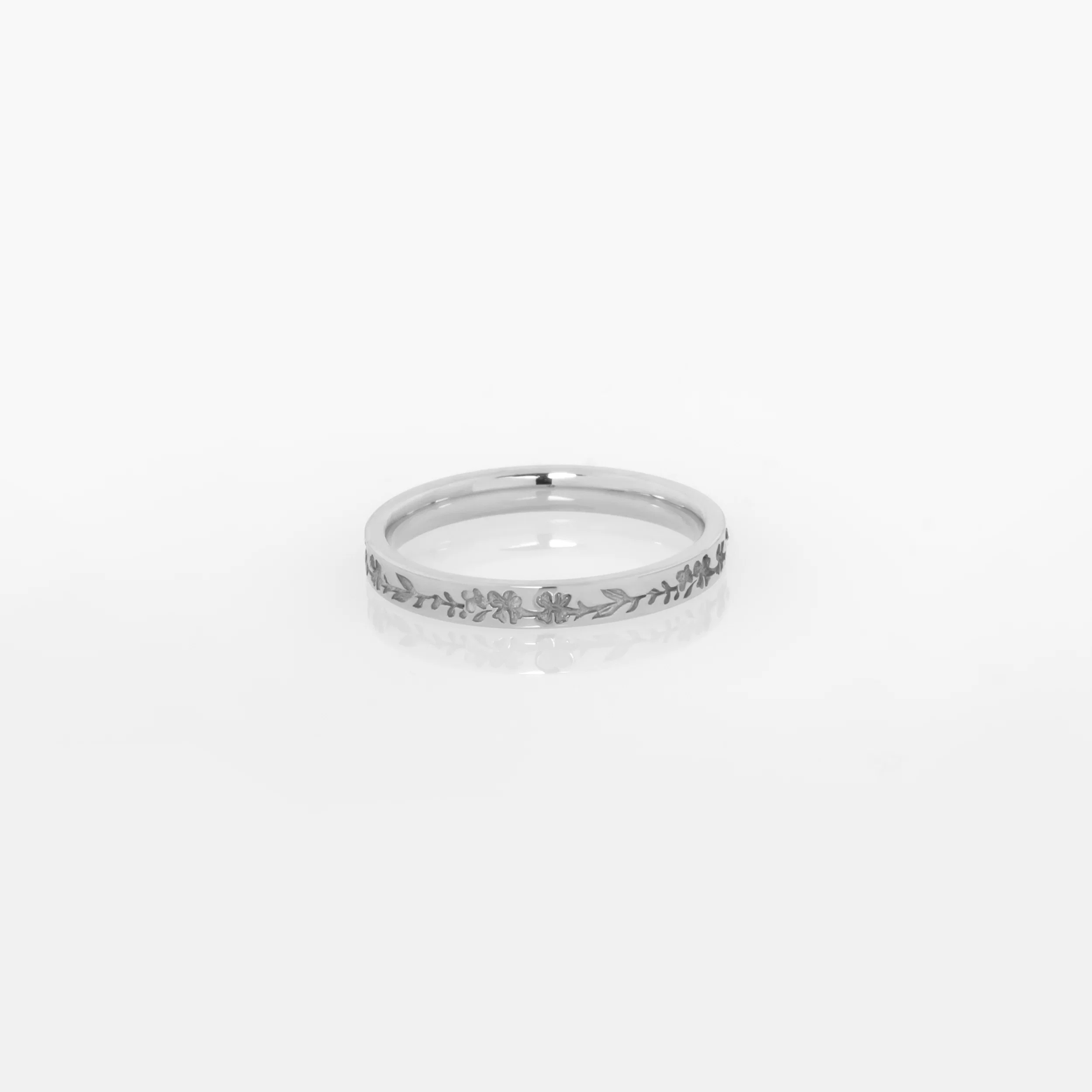 Birth Flower Eternity 14k Gold Vermeil Ring — additional product image 3 from AntEva Crafts