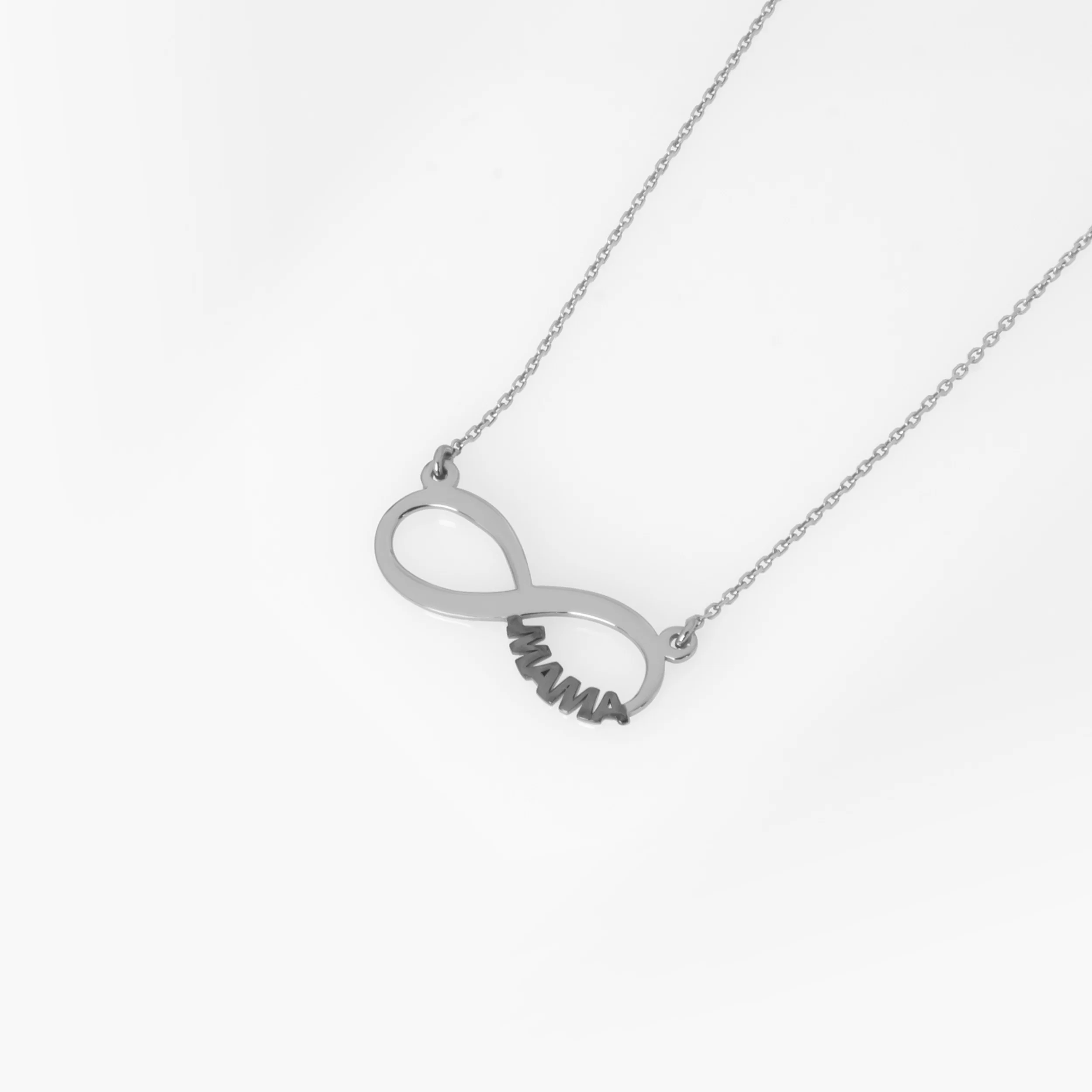 Silver Infinity Mama Necklace — additional product image 4 from AntEva Crafts