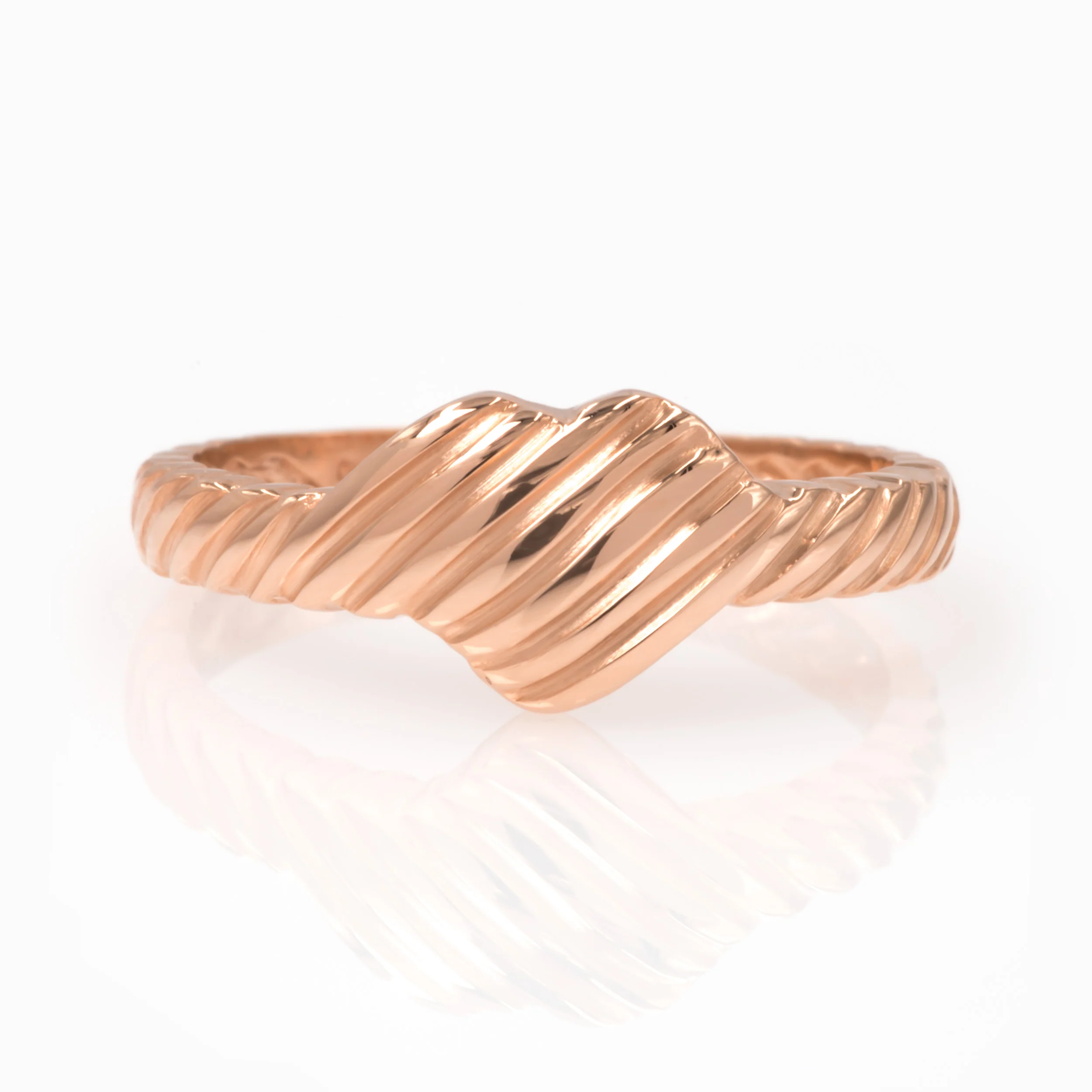 Heart Ribbed Ring — additional product image 7 from AntEva Crafts