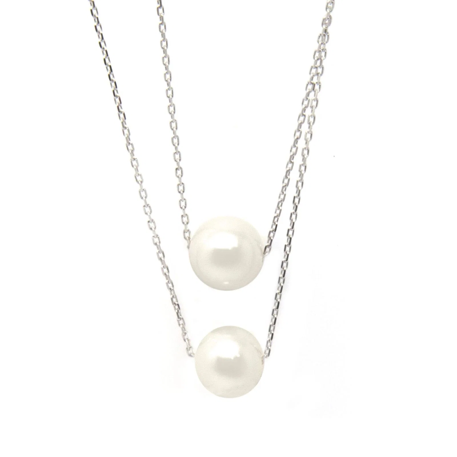 Floating Pearl Necklace — additional product image 3 from AntEva Crafts