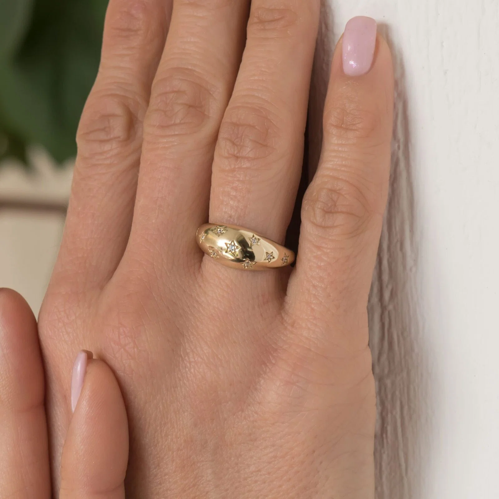 Diamond Starburst Ring with 9 Stones — additional product image 4 from AntEva Crafts