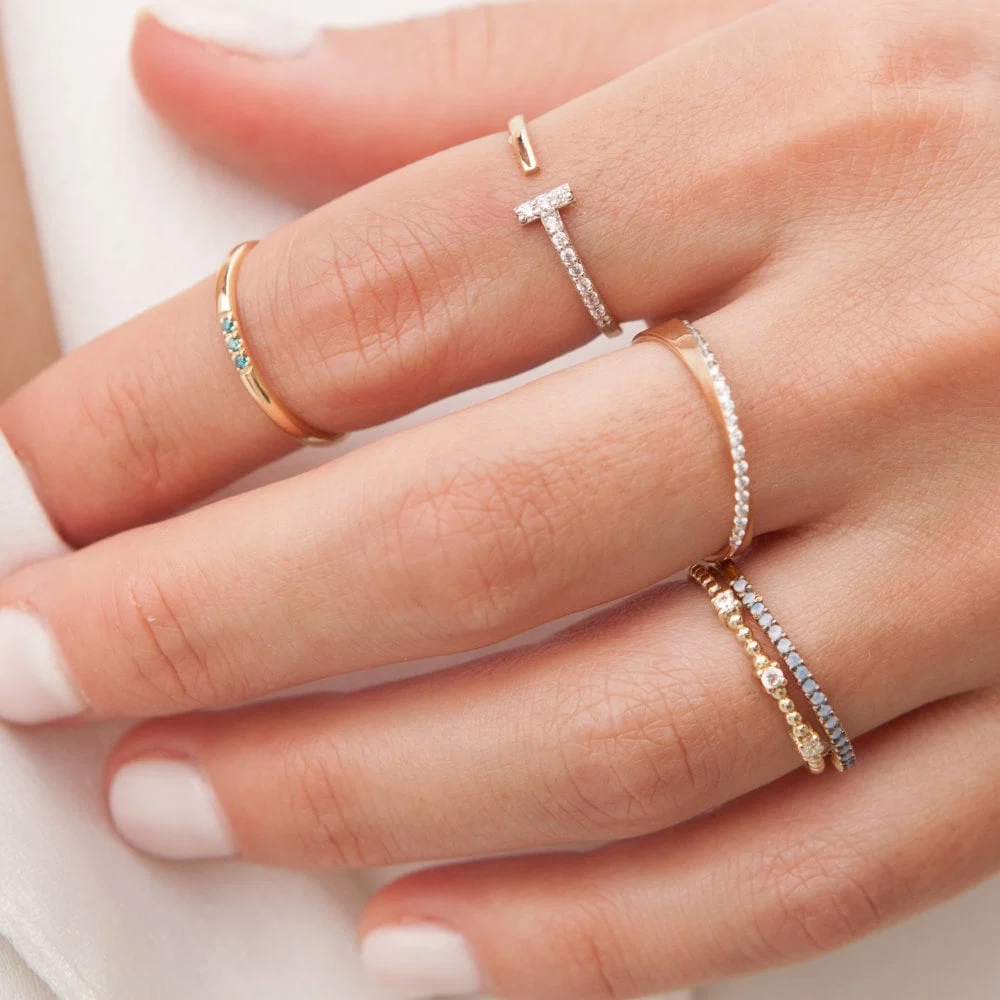 T Bar Open Diamond Ring — additional product image 8 from AntEva Crafts