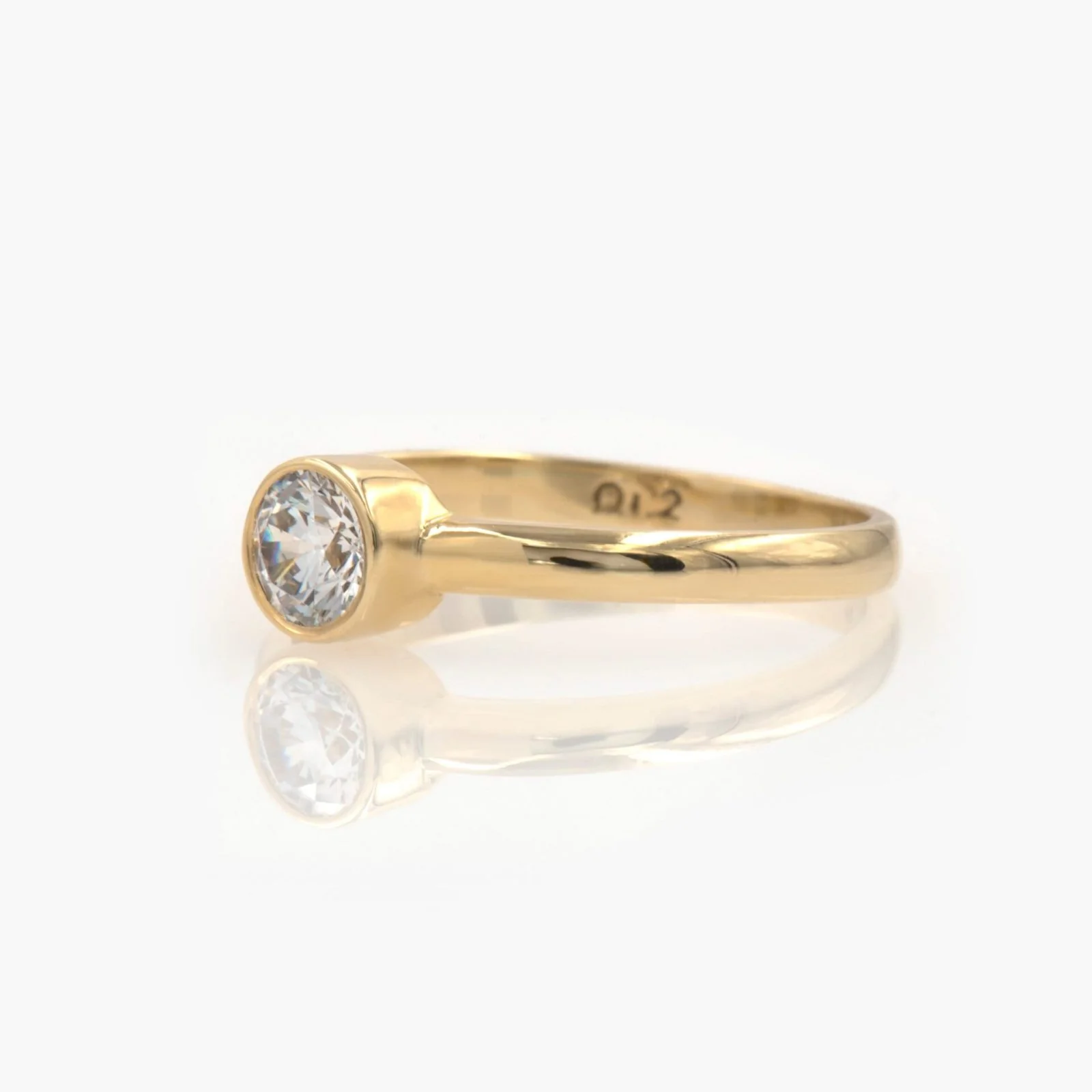 Bezel Solitaire Ring — additional product image 3 from AntEva Crafts