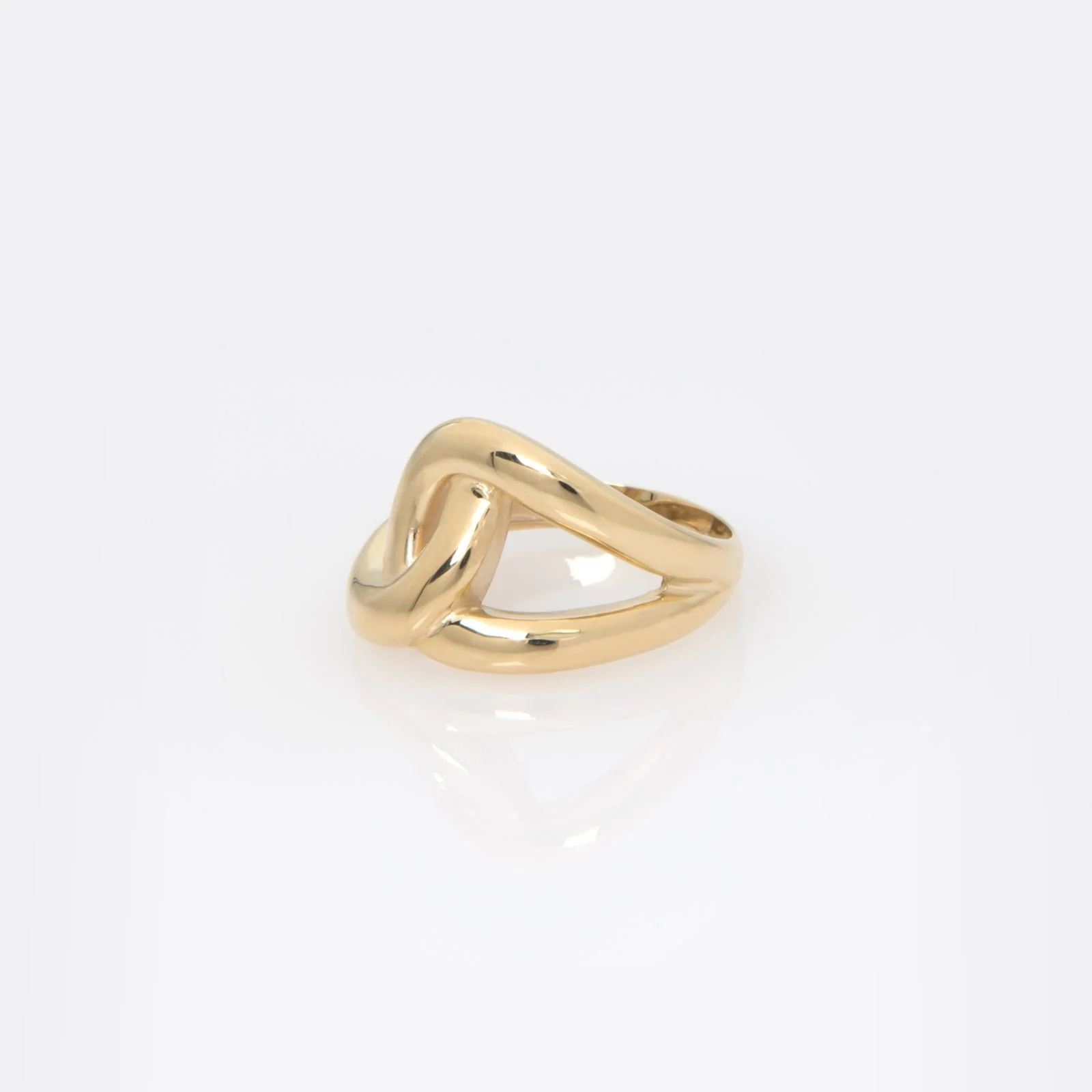 Knot 14k Gold Vermeil Ring — additional product image 3 from AntEva Crafts