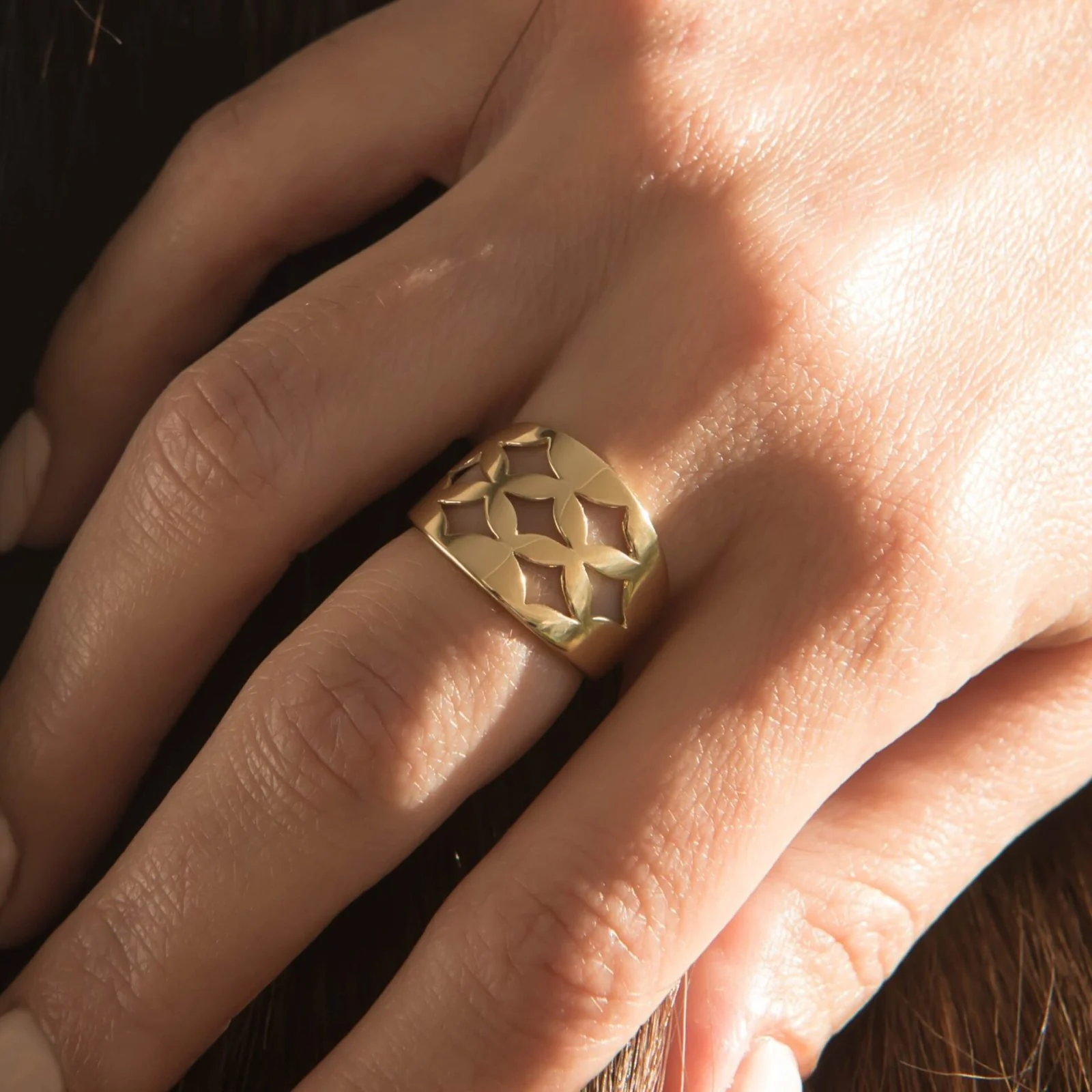 Marquise Chunky Ring — additional product image 2 from AntEva Crafts
