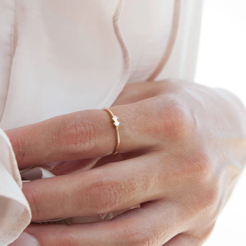 Diamond Promise Ring — additional product image 2 from AntEva Crafts