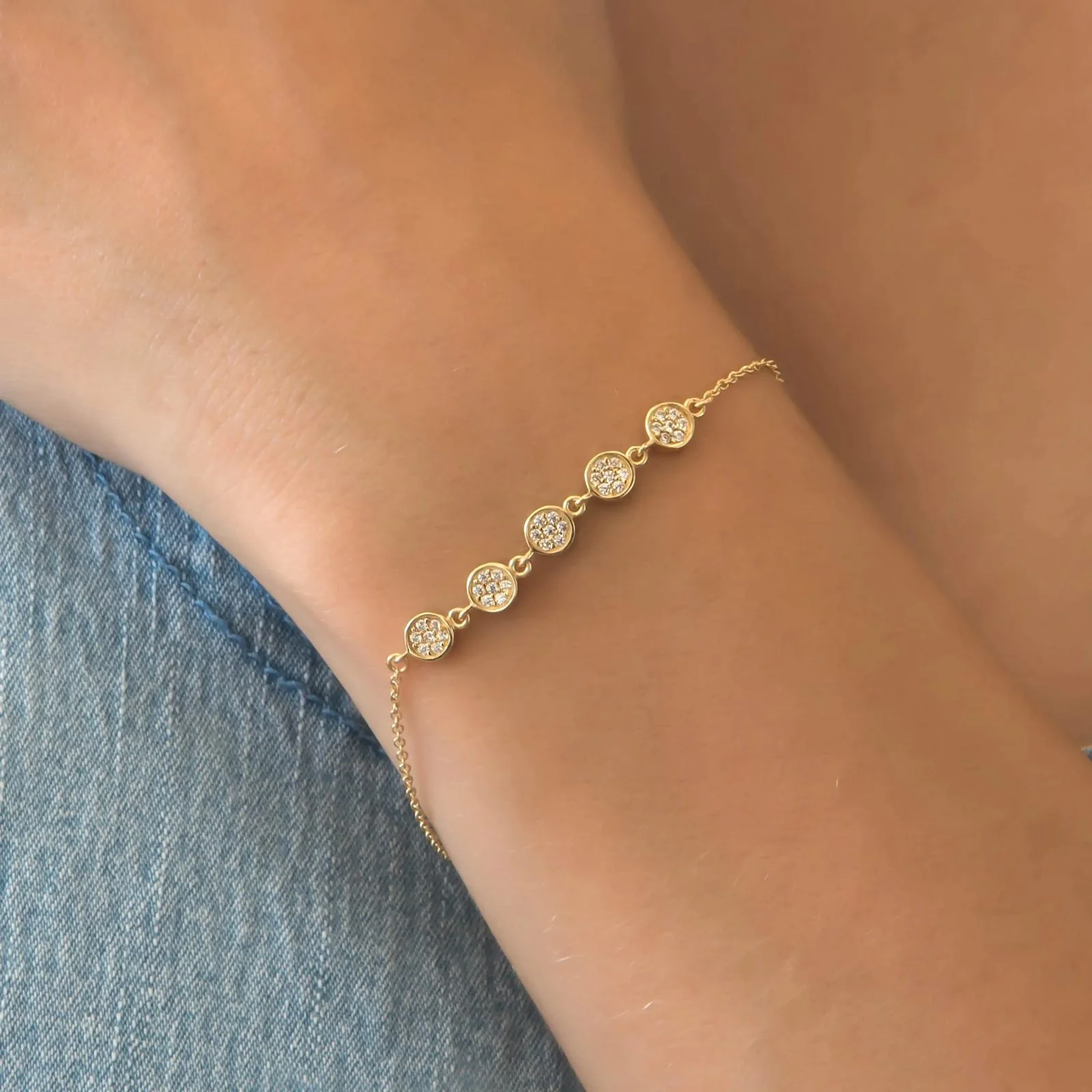 Circle Charm Bracelet — additional product image 2 from AntEva Crafts