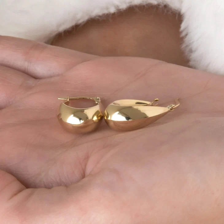 Gold Hailey Drop Earrings — additional product image 3 from AntEva Crafts