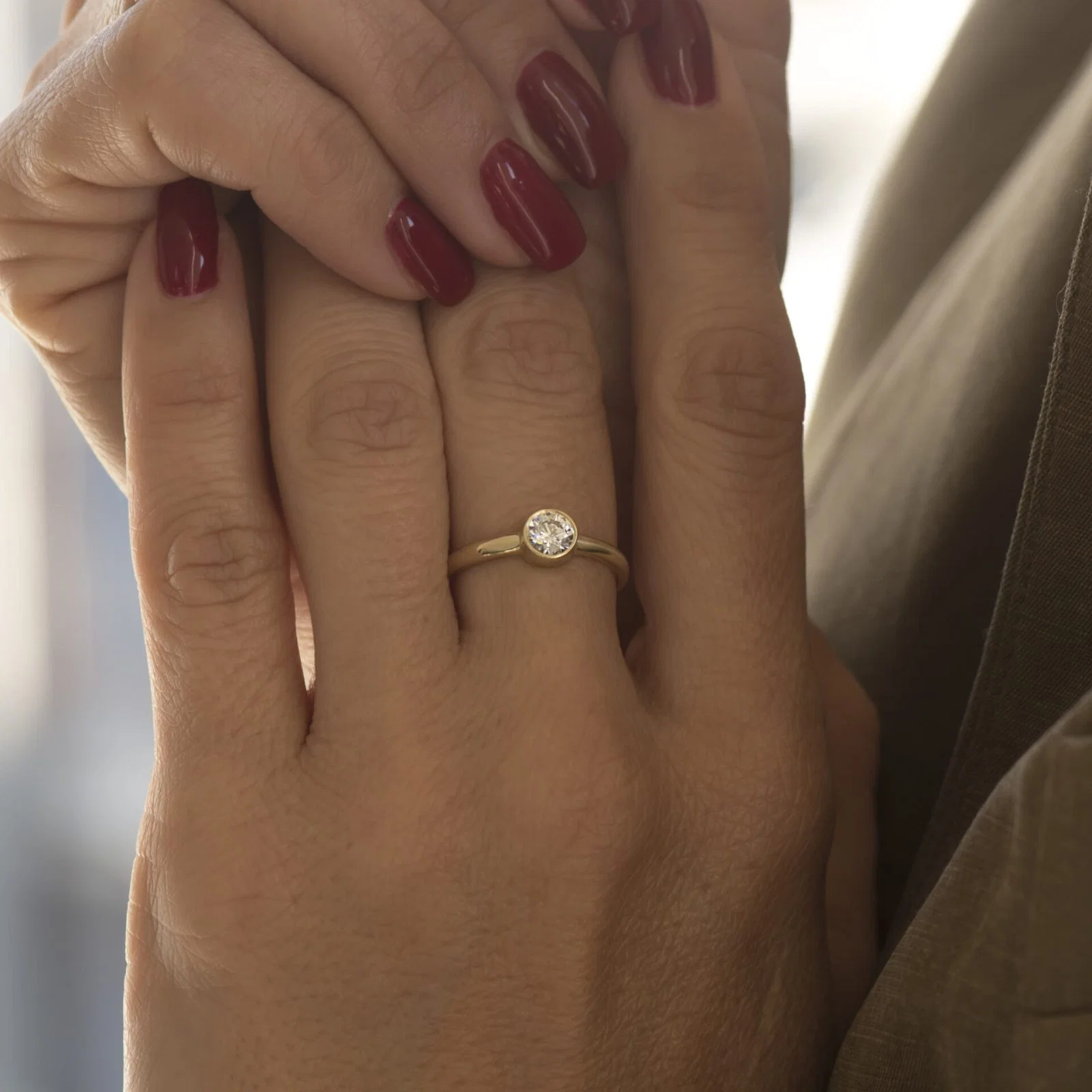 Bezel Solitaire Ring — additional product image 2 from AntEva Crafts