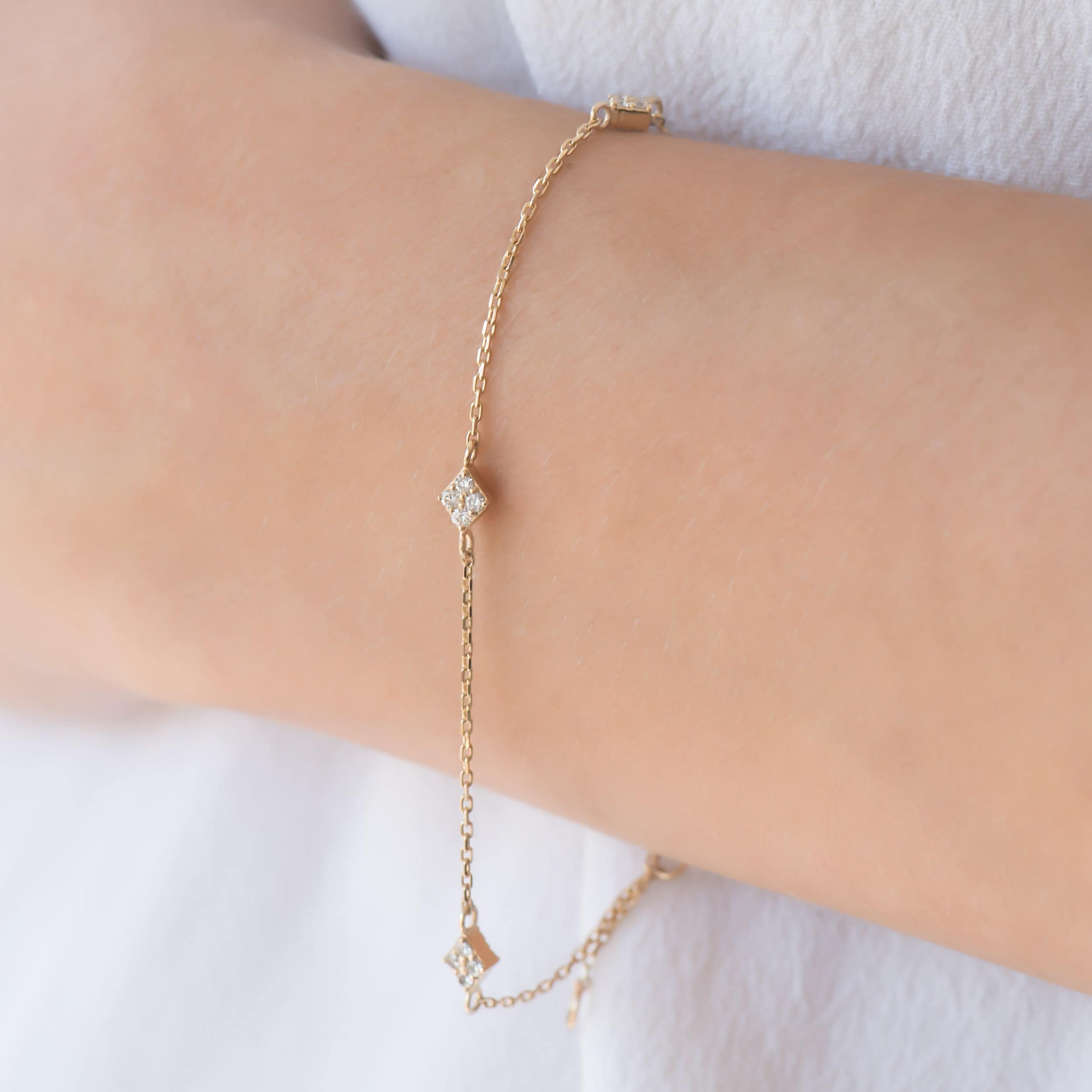 Marquise Diamond Bracelet — additional product image 2 from AntEva Crafts