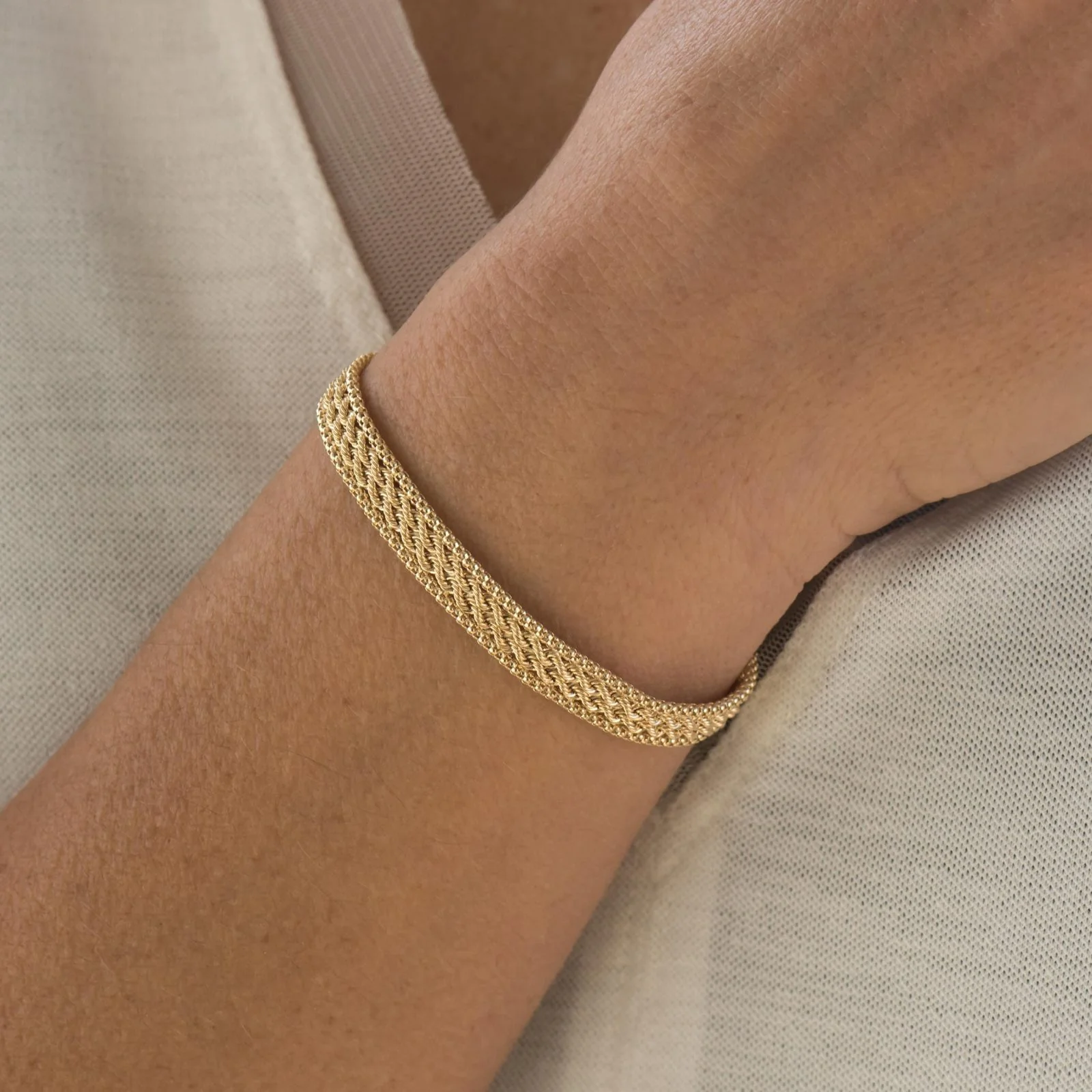 Flat Rope Chain Bracelet — additional product image 2 from AntEva Crafts