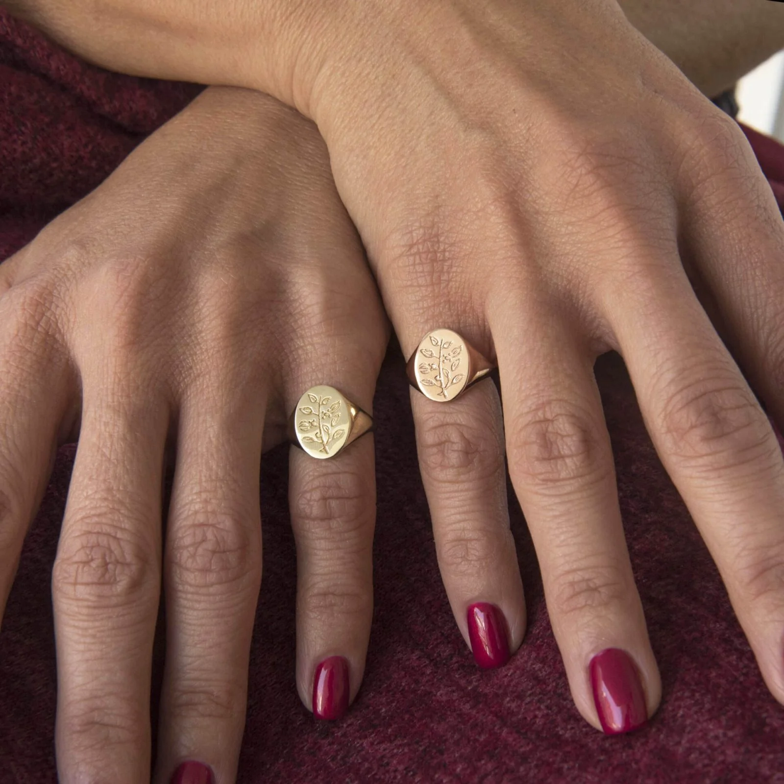 Flower Signet Ring — additional product image 2 from AntEva Crafts