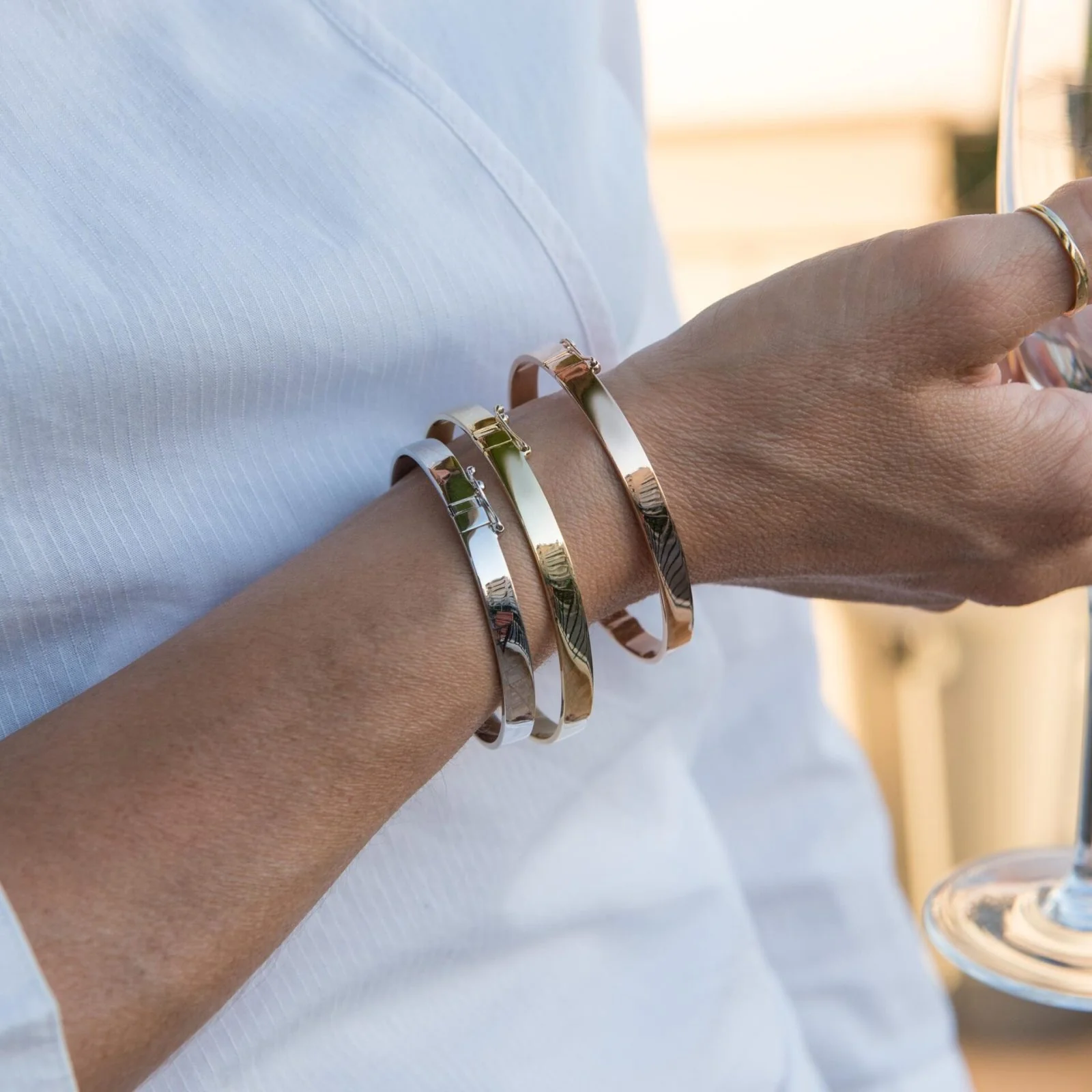 Plain Hinged Bangle 6mm — additional product image 9 from AntEva Crafts