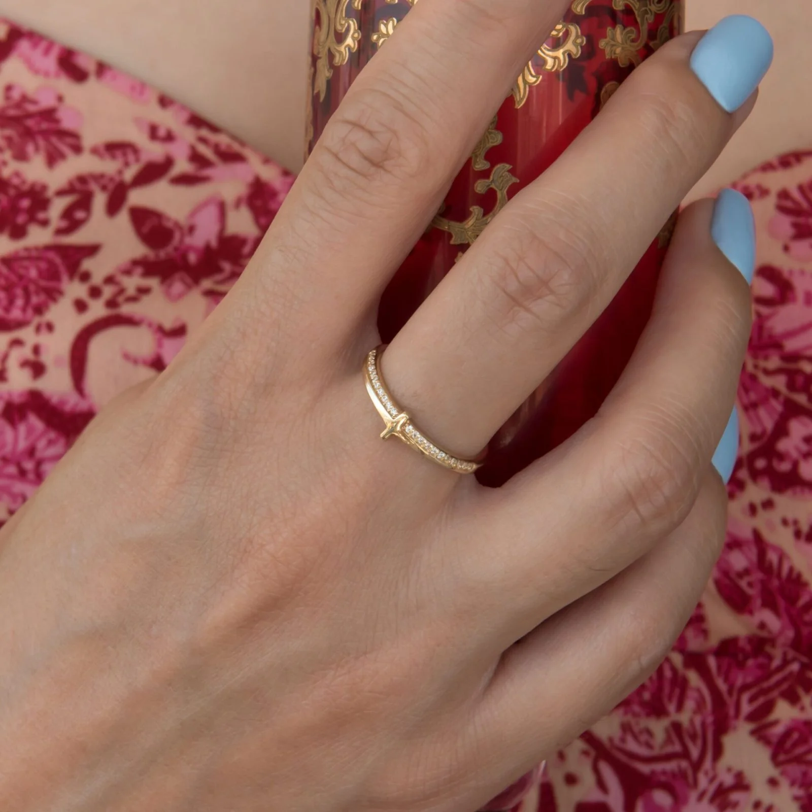 Cross Diamond Ring — additional product image 2 from AntEva Crafts
