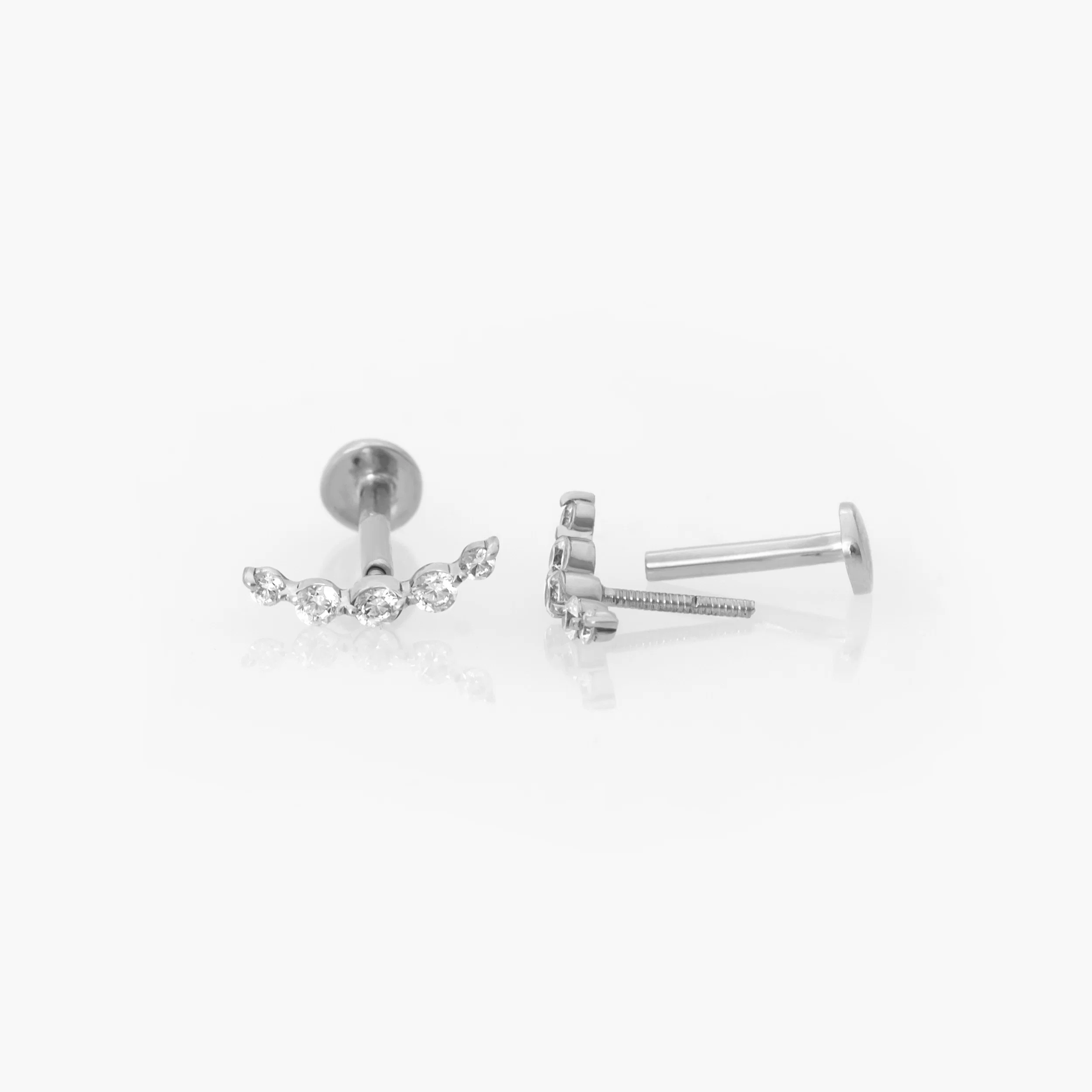 Cluster Helix Piercing Earrings — additional product image 4 from AntEva Crafts