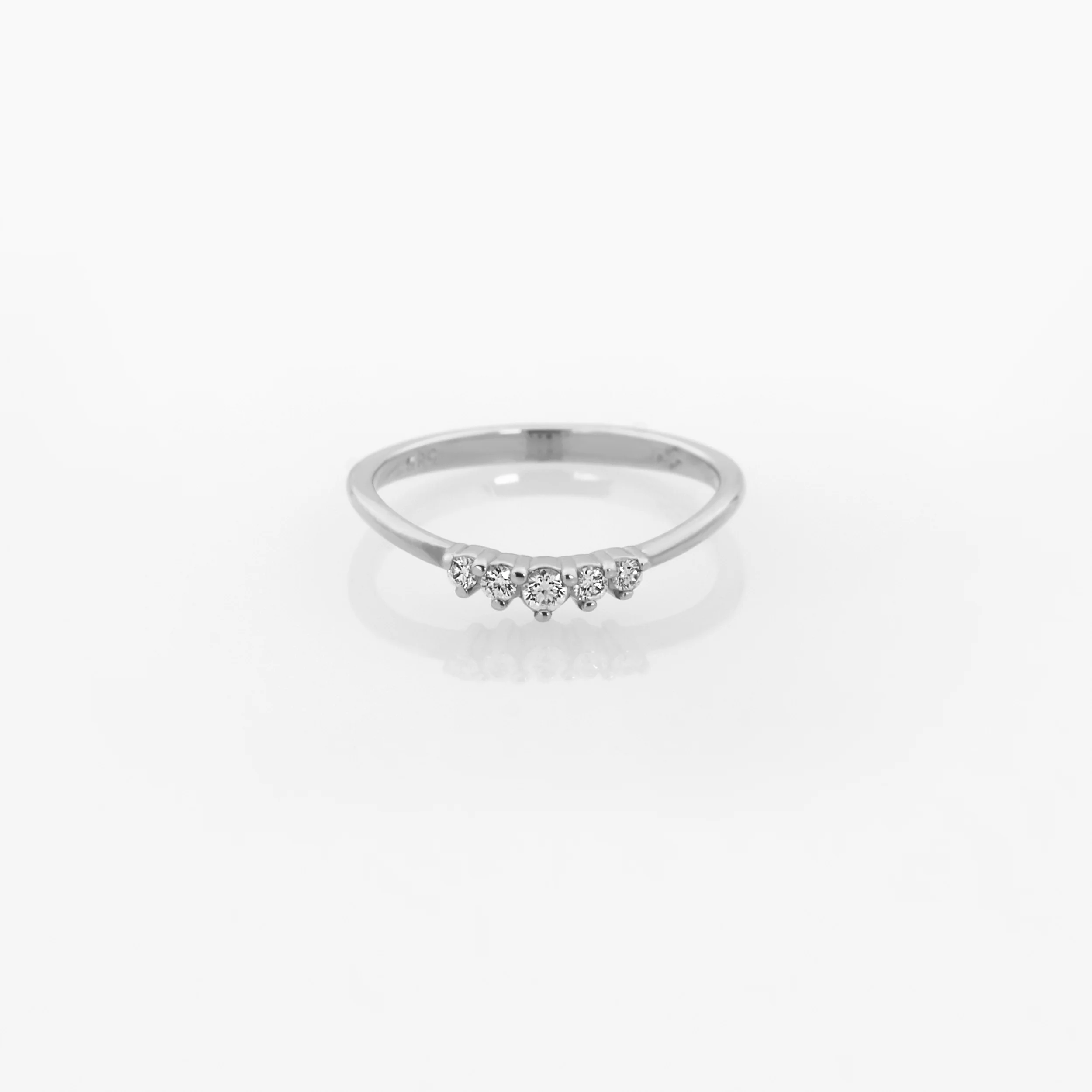 Curved Gemstone Ring — additional product image 5 from AntEva Crafts