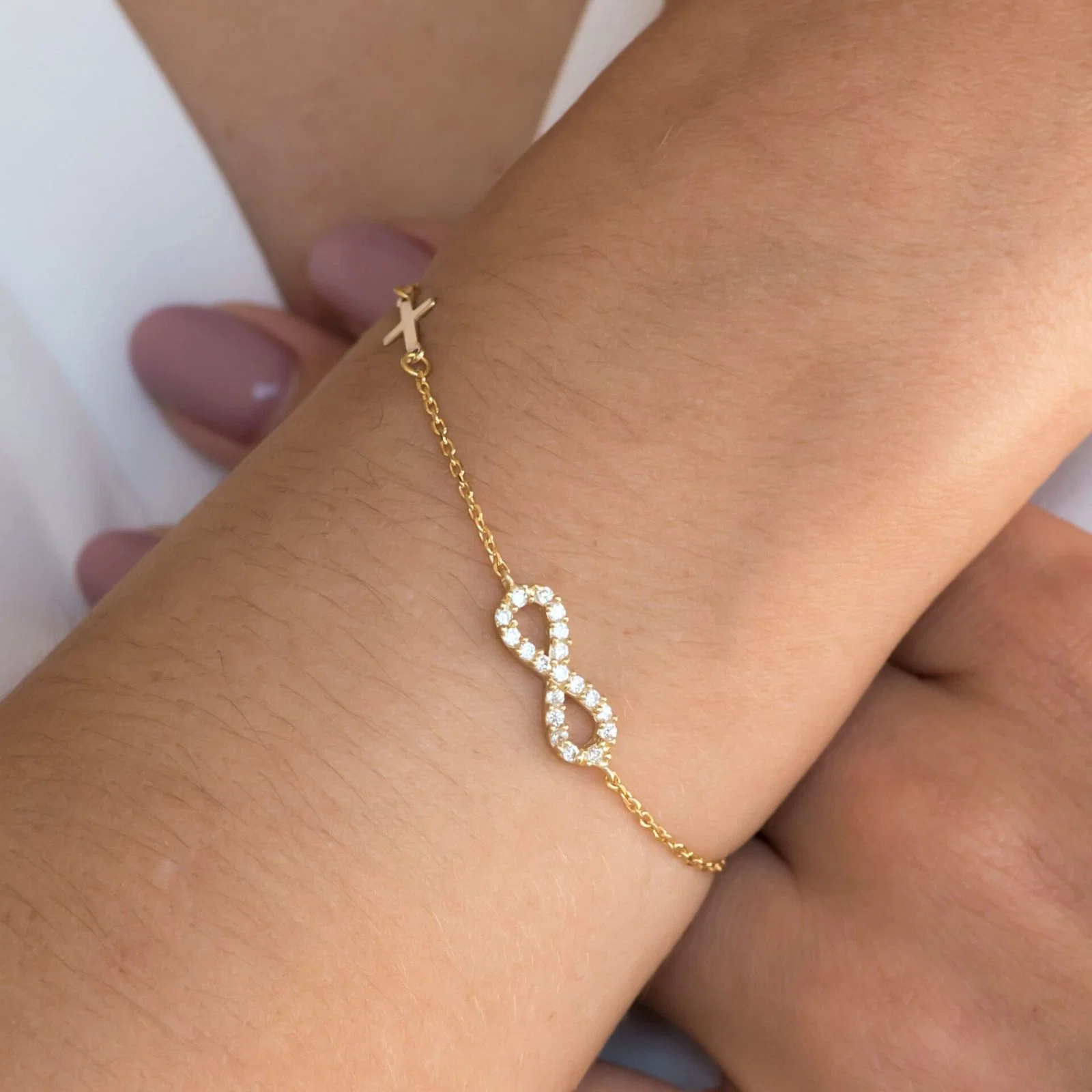 Infinity Chain Bracelet — additional product image 2 from AntEva Crafts