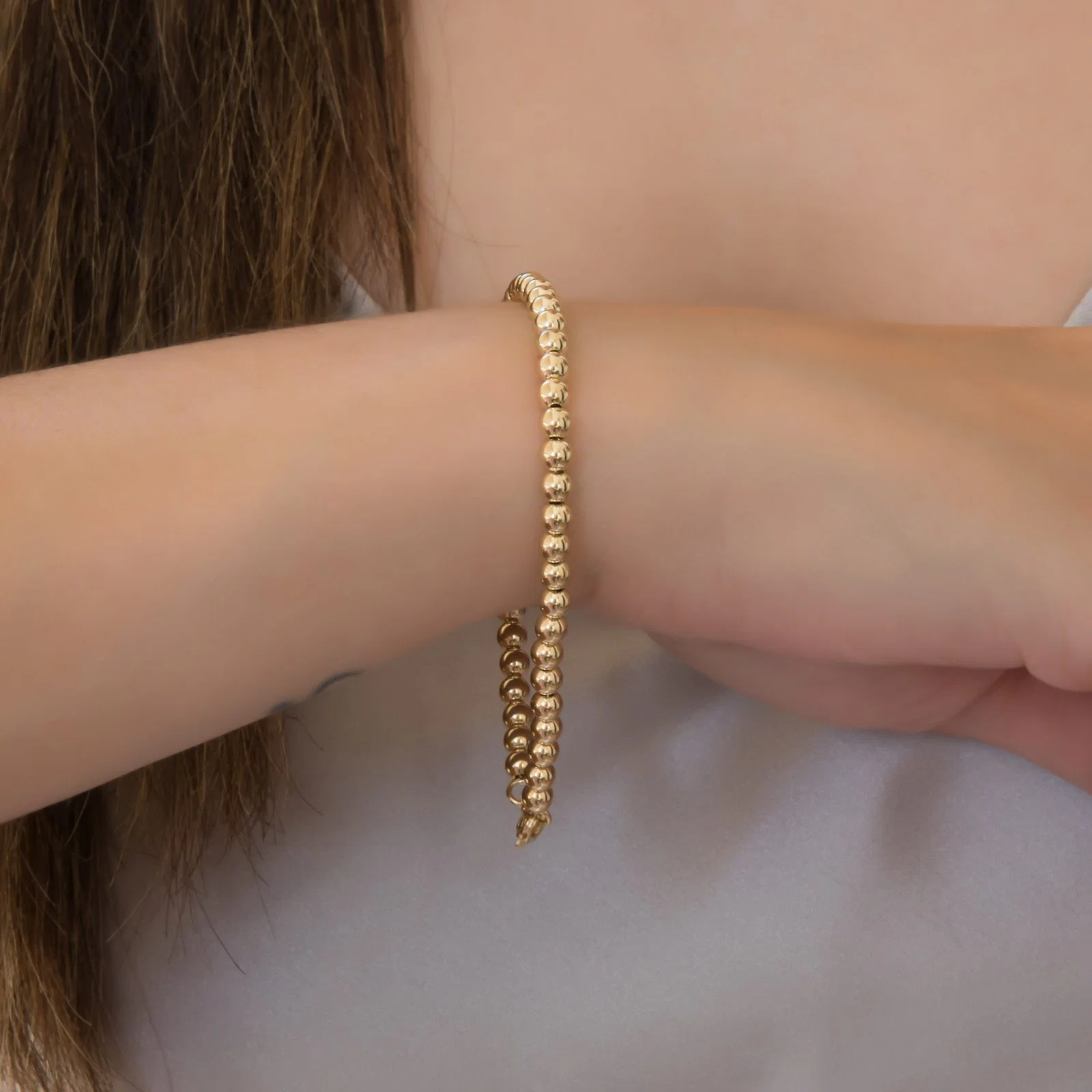 Beaded Ball Bracelet 4-5 mm — additional product image 9 from AntEva Crafts