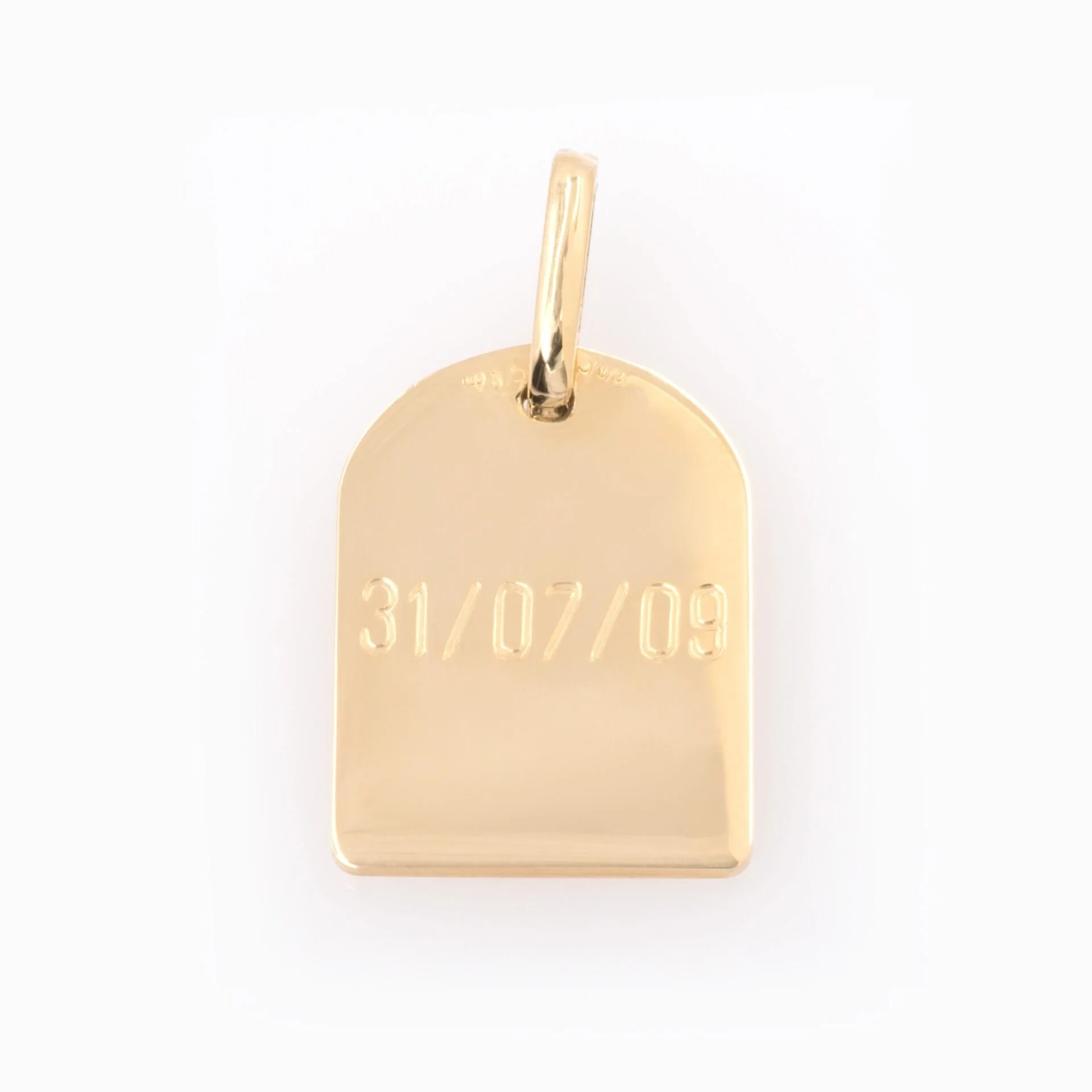 Monogram Tag Gemstone Necklace — additional product image 3 from AntEva Crafts